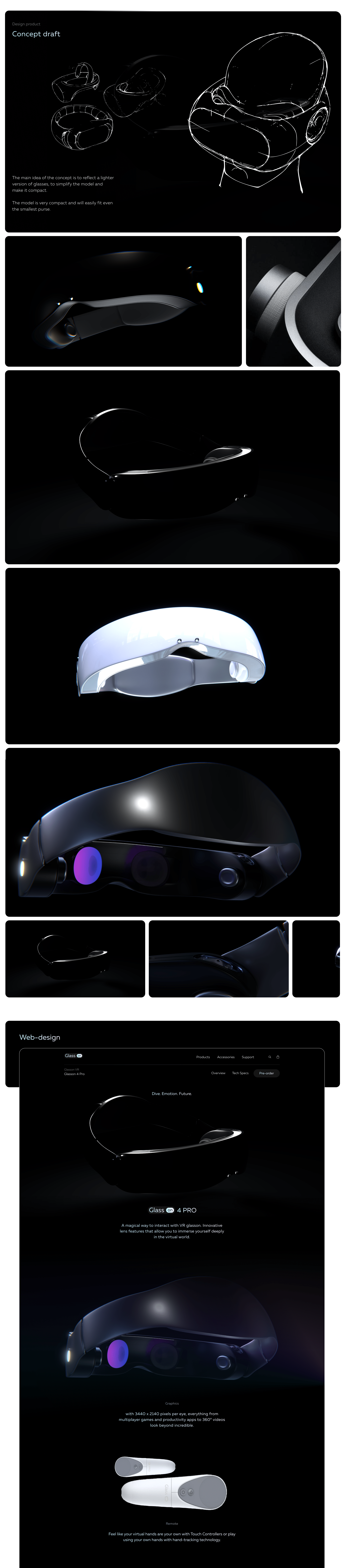 VR product design & Web-design | Glasson — Изображение №2 — Интерфейсы на Dprofile