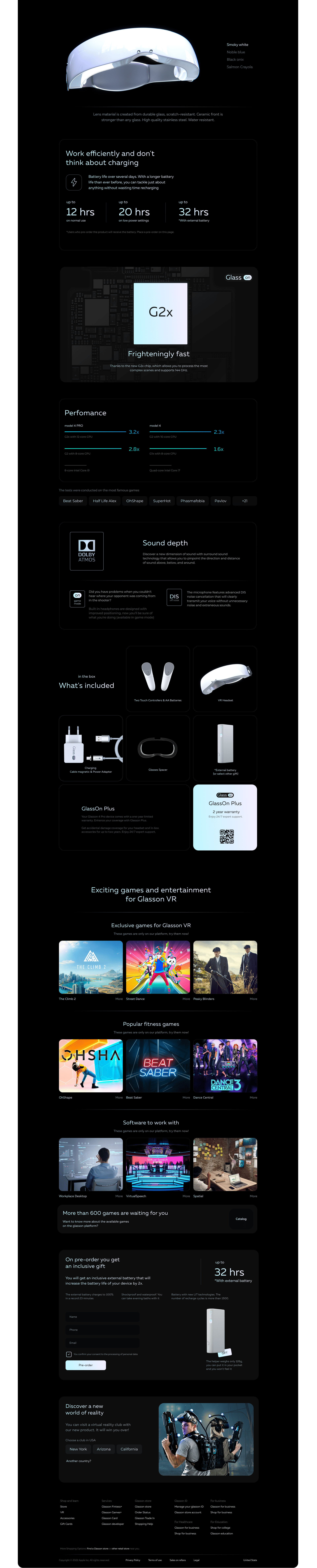 VR product design & Web-design | Glasson — Изображение №3 — Интерфейсы на Dprofile