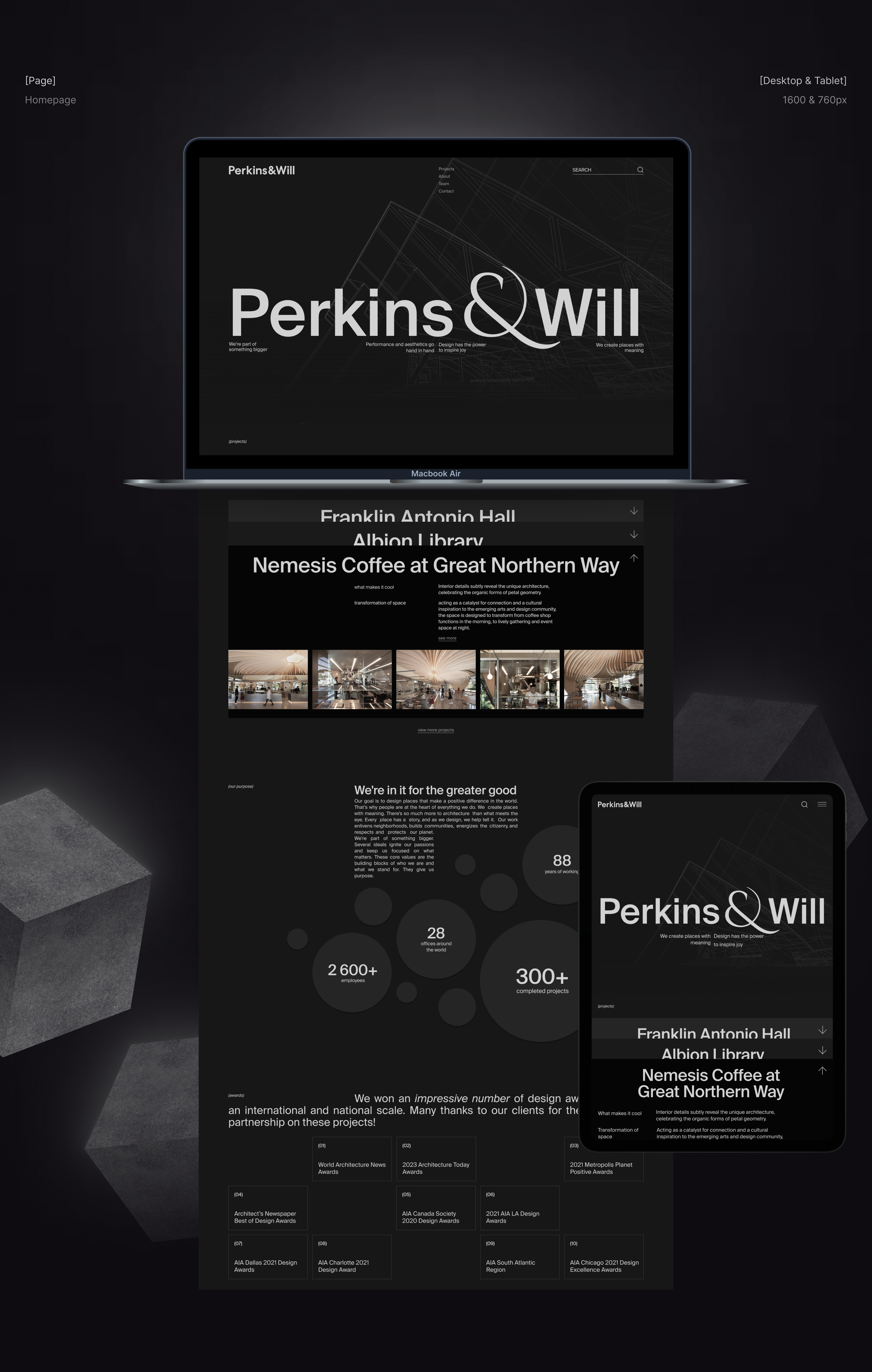 Perkins&Will / Corporate website redesign — Изображение №3 — Брендинг, Интерфейсы на Dprofile