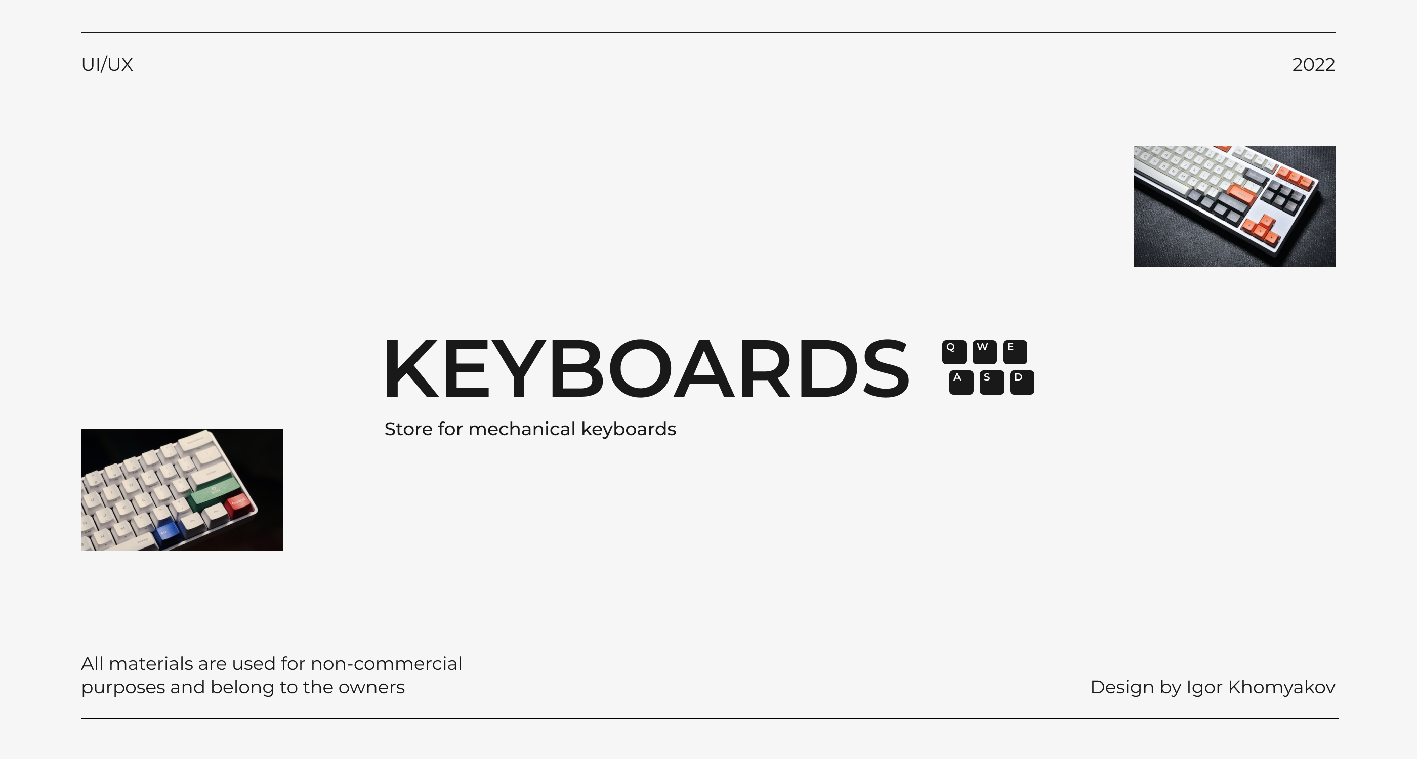 KEYBOARDS Website | E-commerce UI/UX Design — Изображение №1 — Интерфейсы на Dprofile