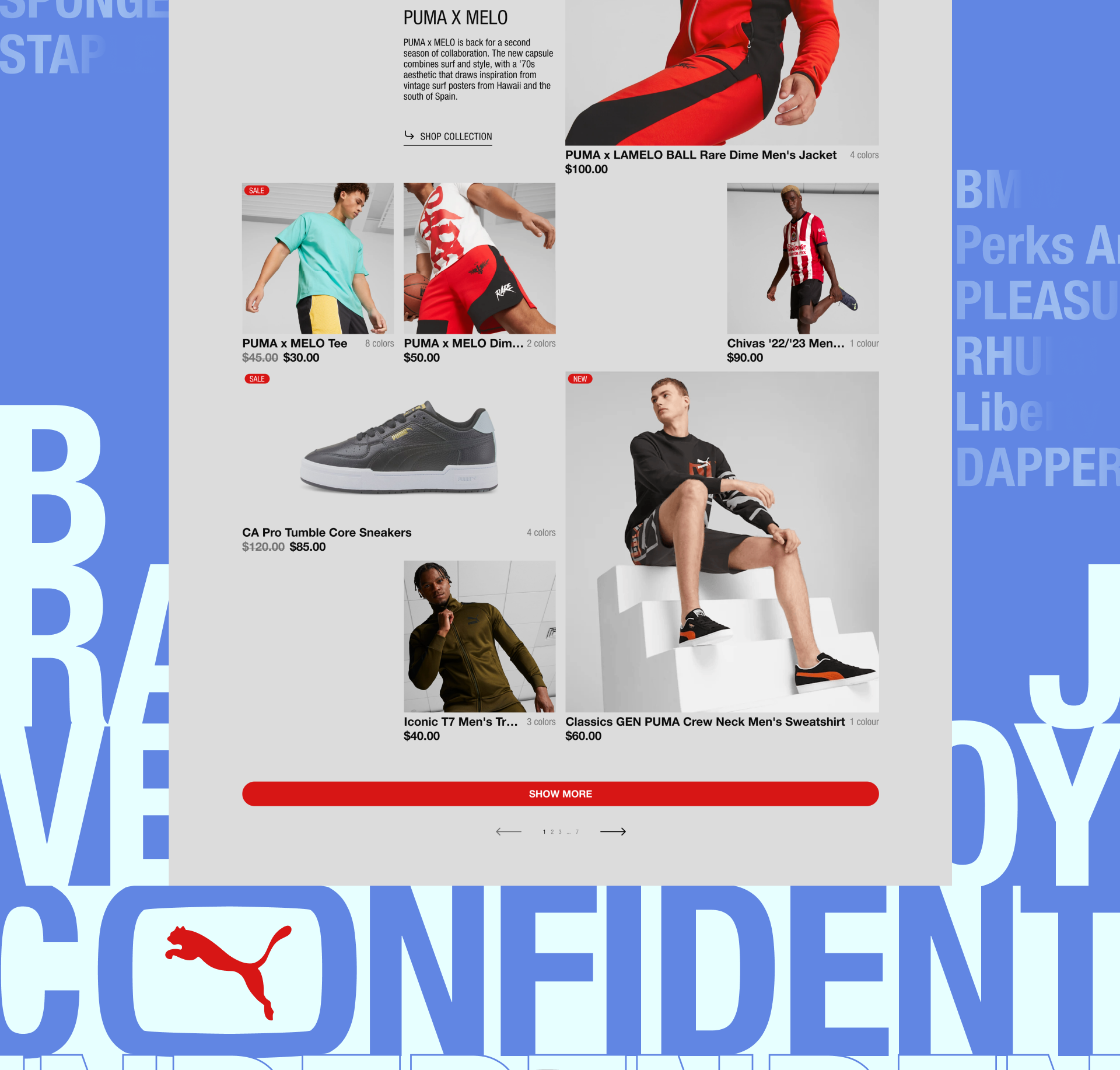 Puma website redesign concept — Изображение №6 — Интерфейсы, Маркетинг на Dprofile
