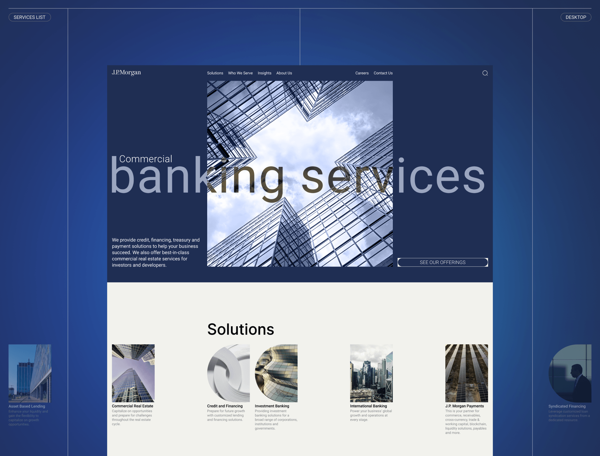 JP Morgan website redesign concept — Изображение №5 — Интерфейсы, Брендинг на Dprofile