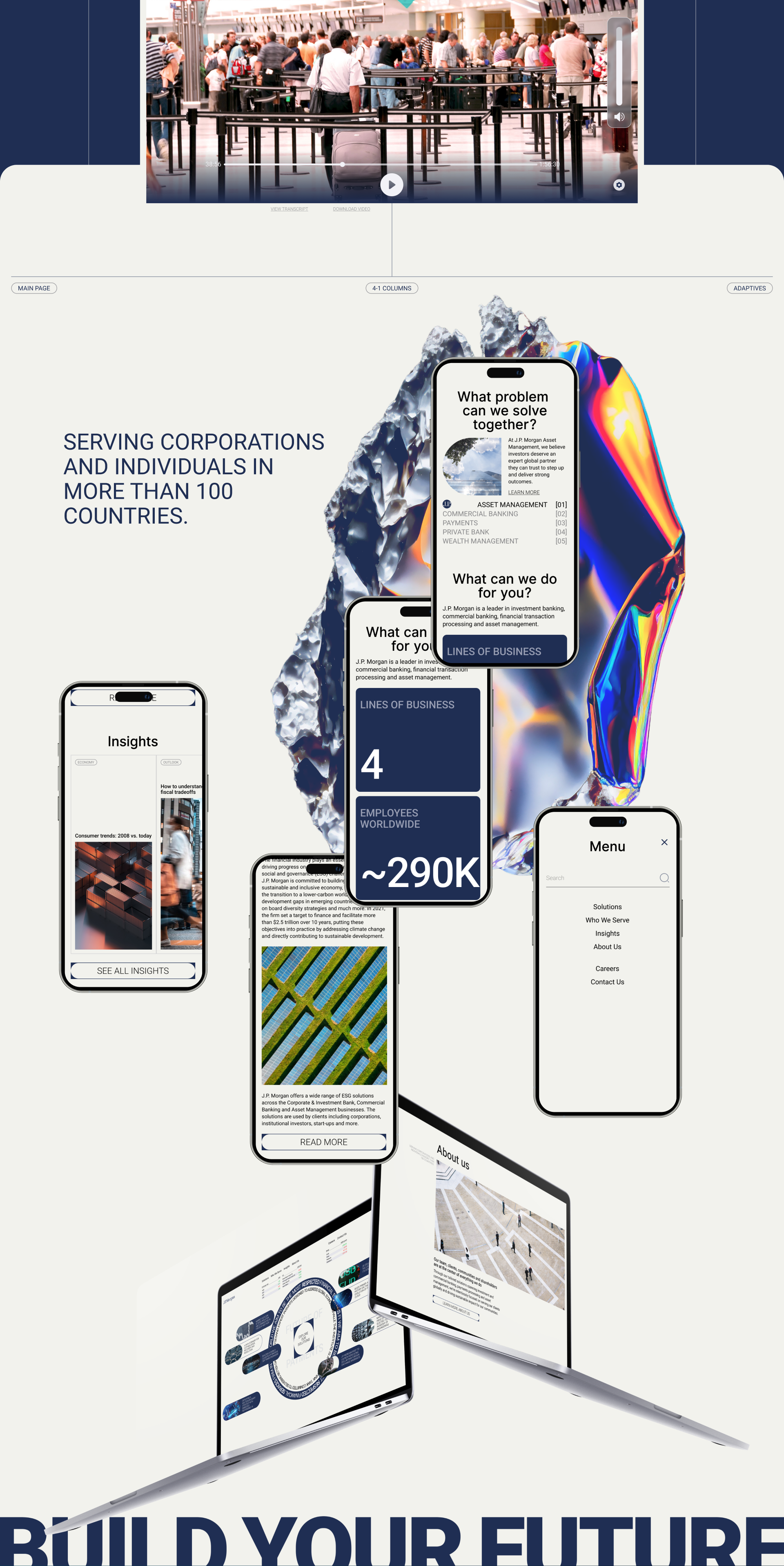 JP Morgan website redesign concept — Изображение №4 — Интерфейсы, Брендинг на Dprofile