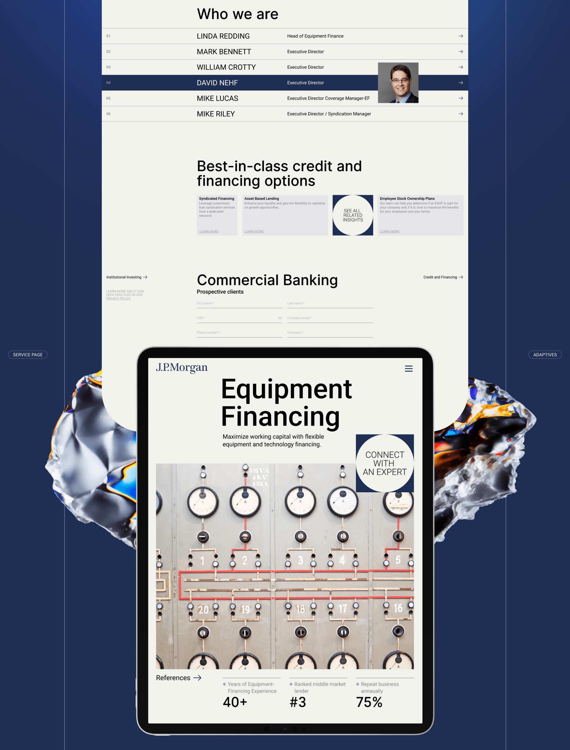 JP Morgan website redesign concept — Изображение №10 — Интерфейсы, Брендинг на Dprofile