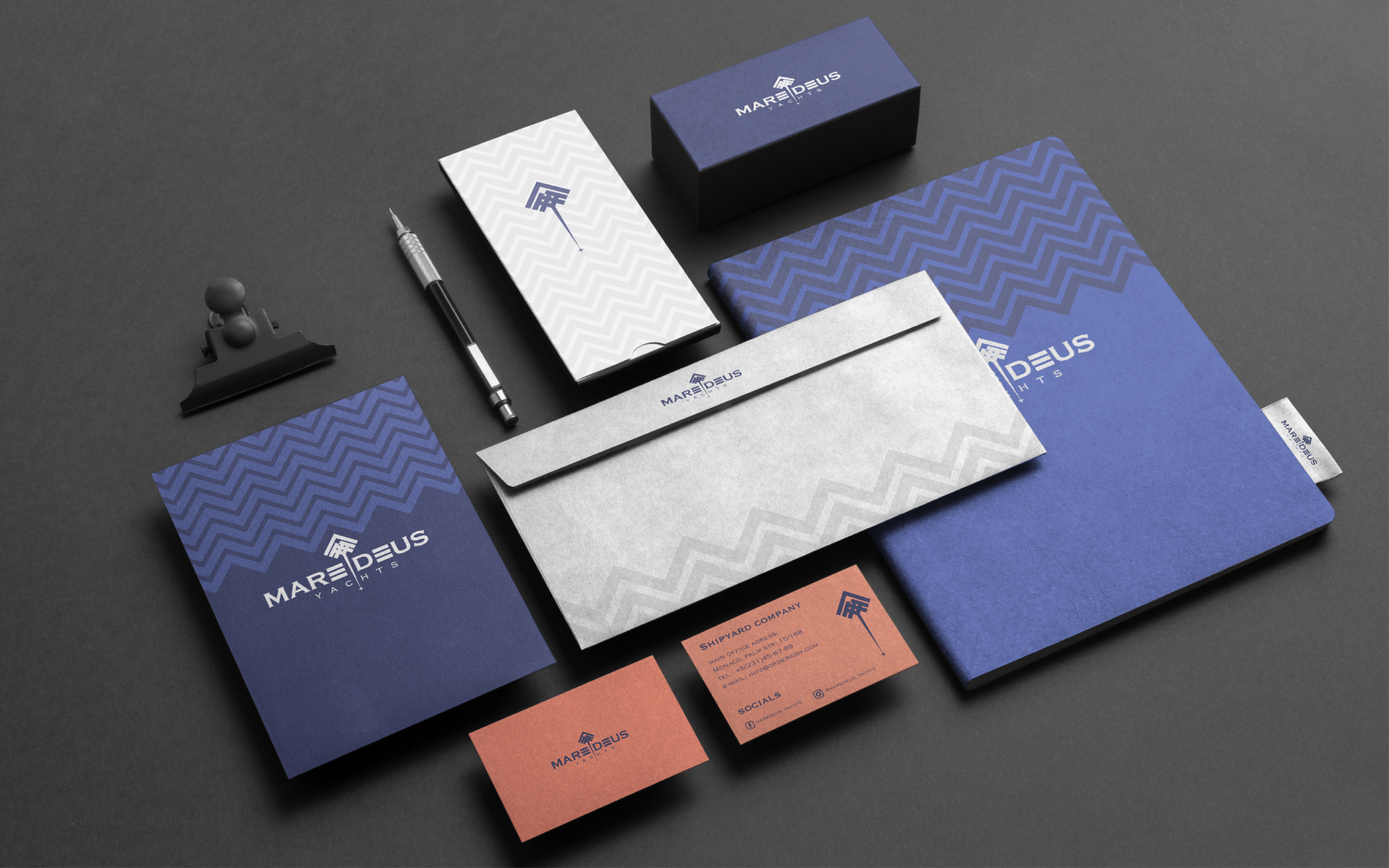 MAREDEUS, yachts company, brand identity — Изображение №15 — Брендинг на Dprofile