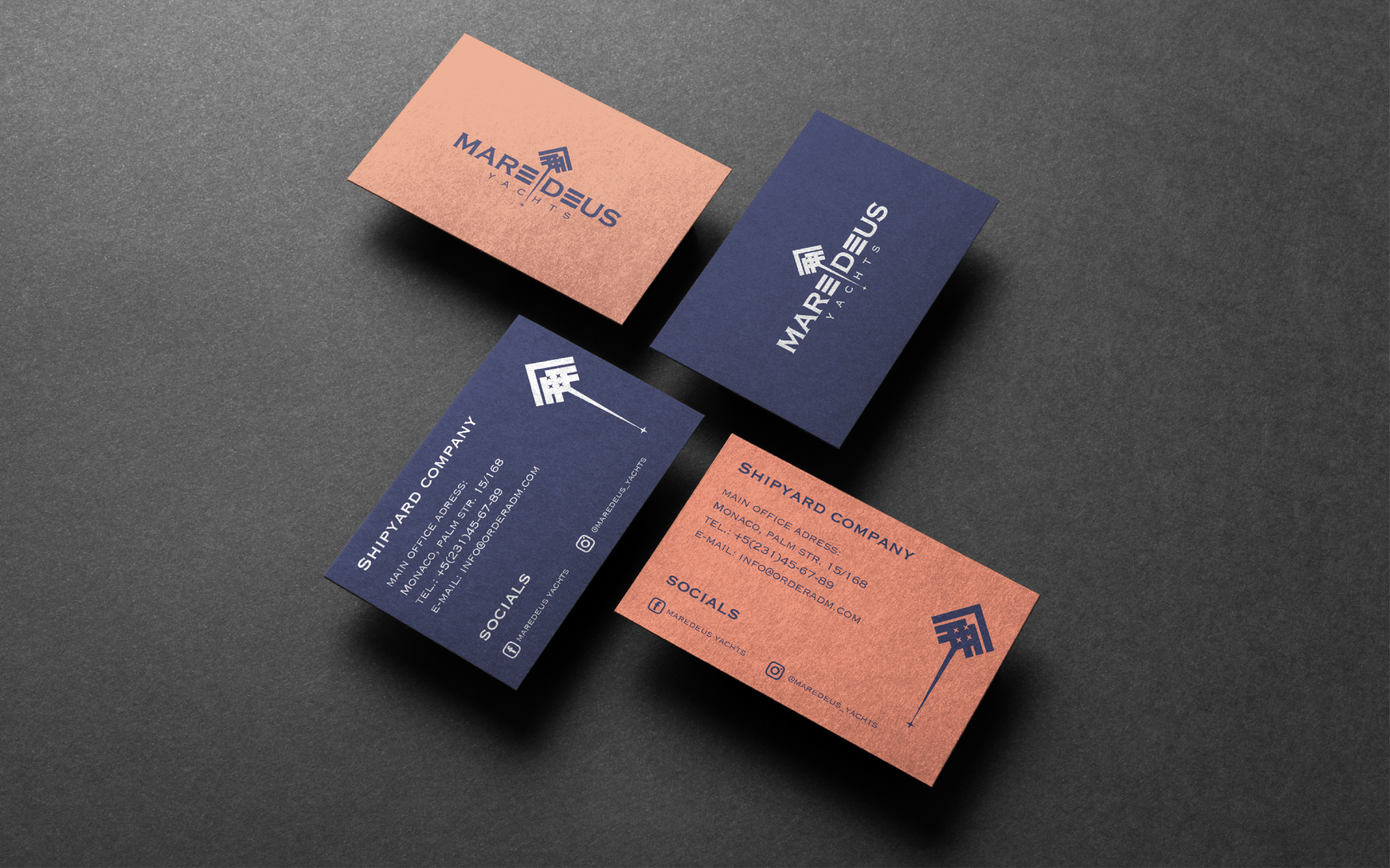 MAREDEUS, yachts company, brand identity — Изображение №17 — Брендинг на Dprofile