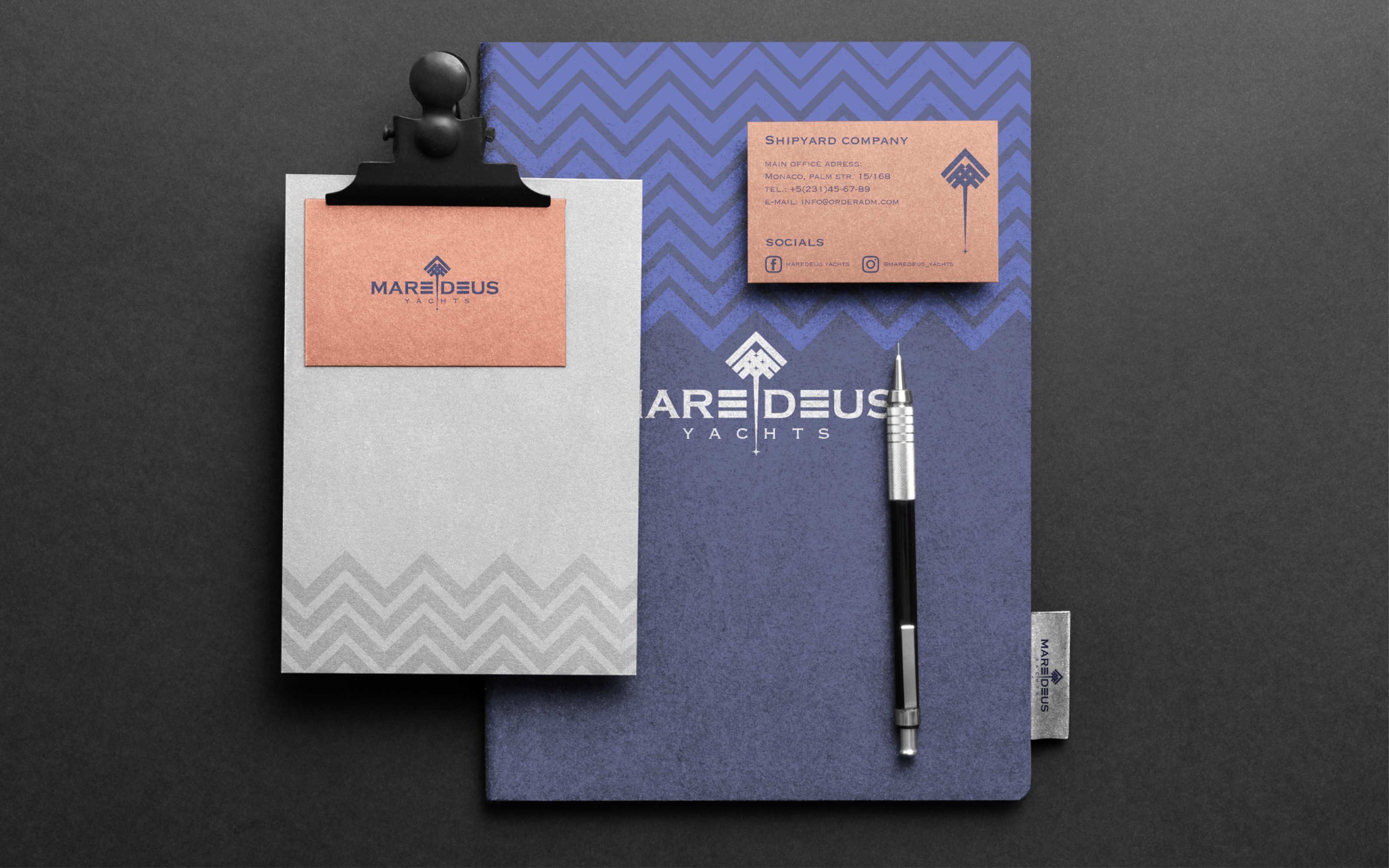 MAREDEUS, yachts company, brand identity — Изображение №11 — Брендинг на Dprofile