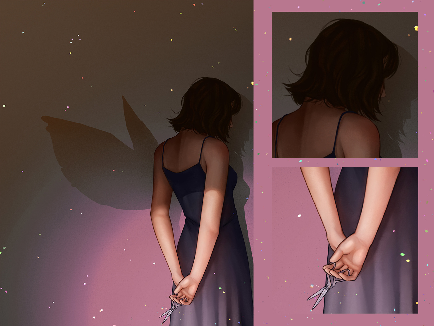 Обложка для книги "Муза, где твои крылья?" — Изображение №6 — Иллюстрация, Графика на Dprofile