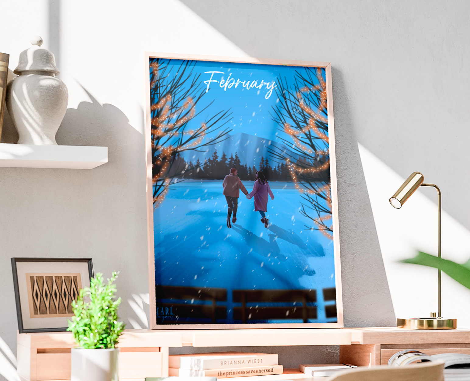 Постер "Февраль" — Иллюстрация, Графика на Dprofile