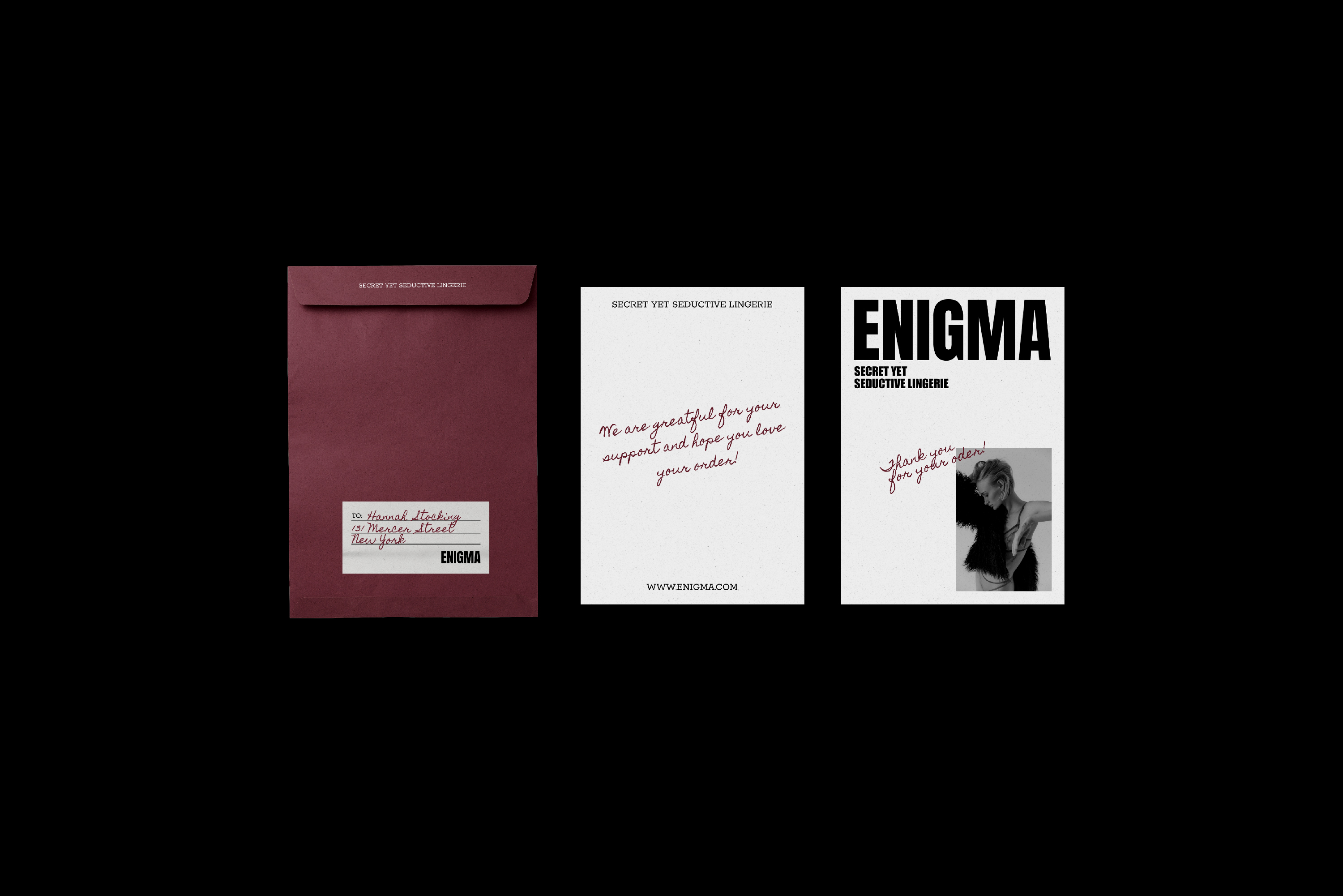 ENIGMA / Айдентика для бренда нижнего белья — Изображение №13 — Брендинг, Графика на Dprofile