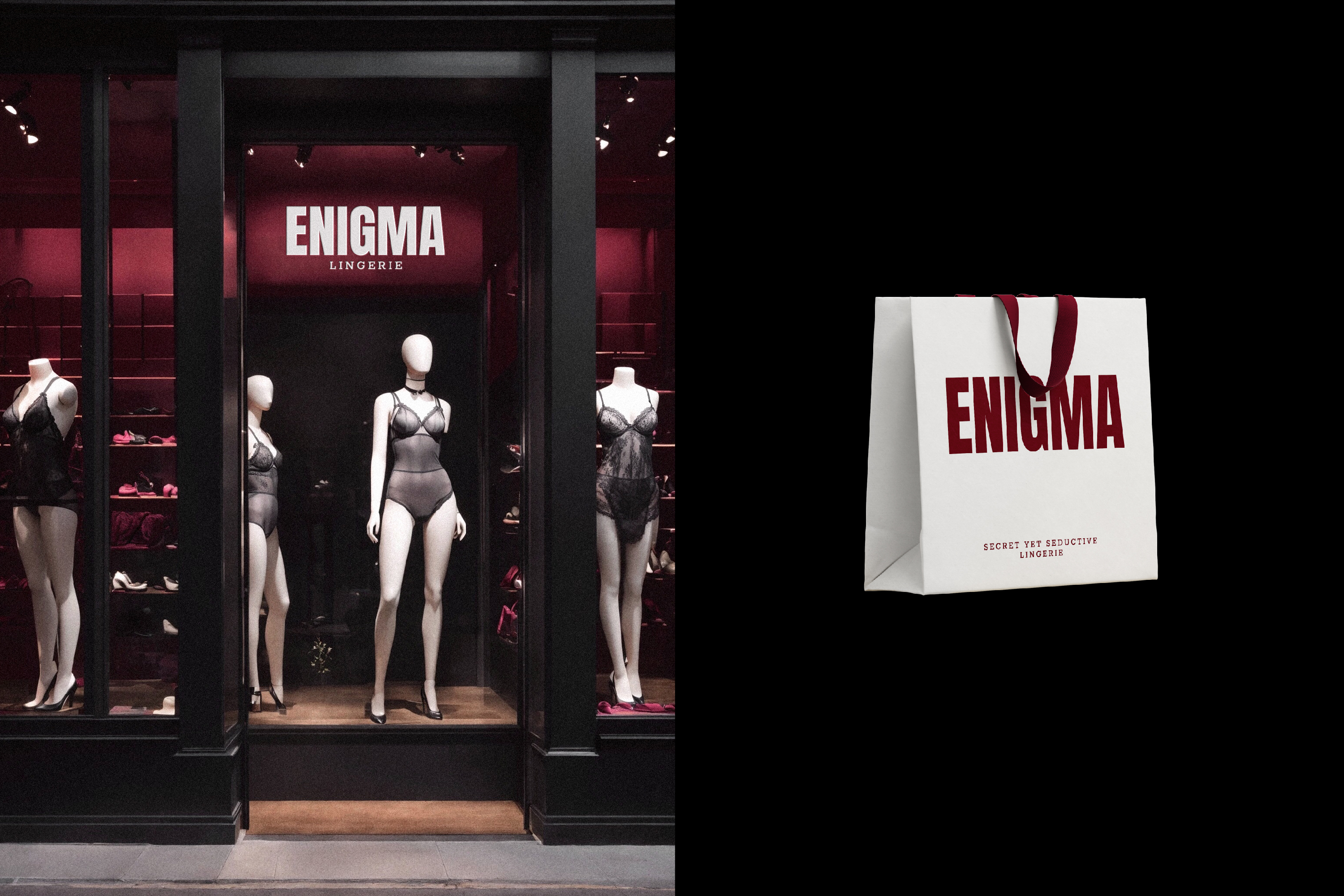 ENIGMA / Айдентика для бренда нижнего белья — Изображение №8 — Брендинг, Графика на Dprofile
