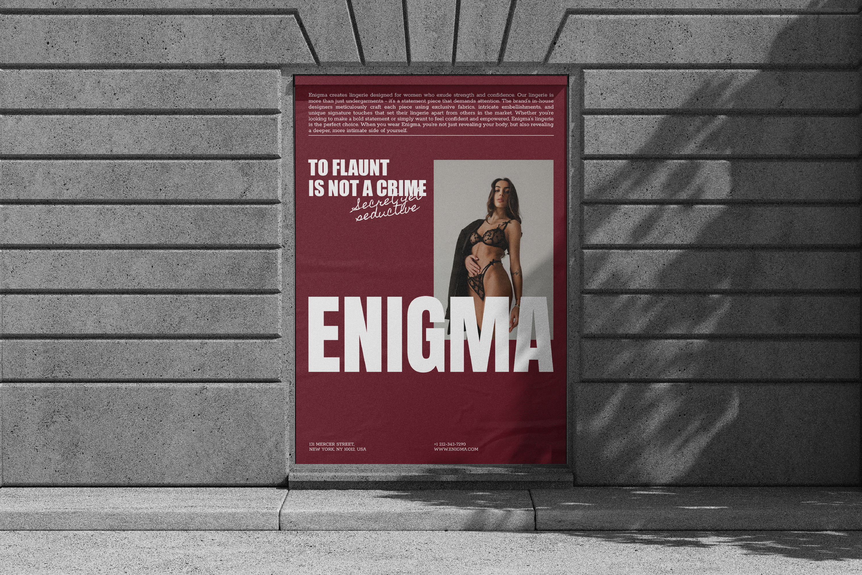 ENIGMA / Айдентика для бренда нижнего белья — Изображение №7 — Брендинг, Графика на Dprofile