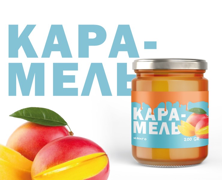 Этикетка для серии мягкой карамели — Брендинг, Иллюстрация на Dprofile