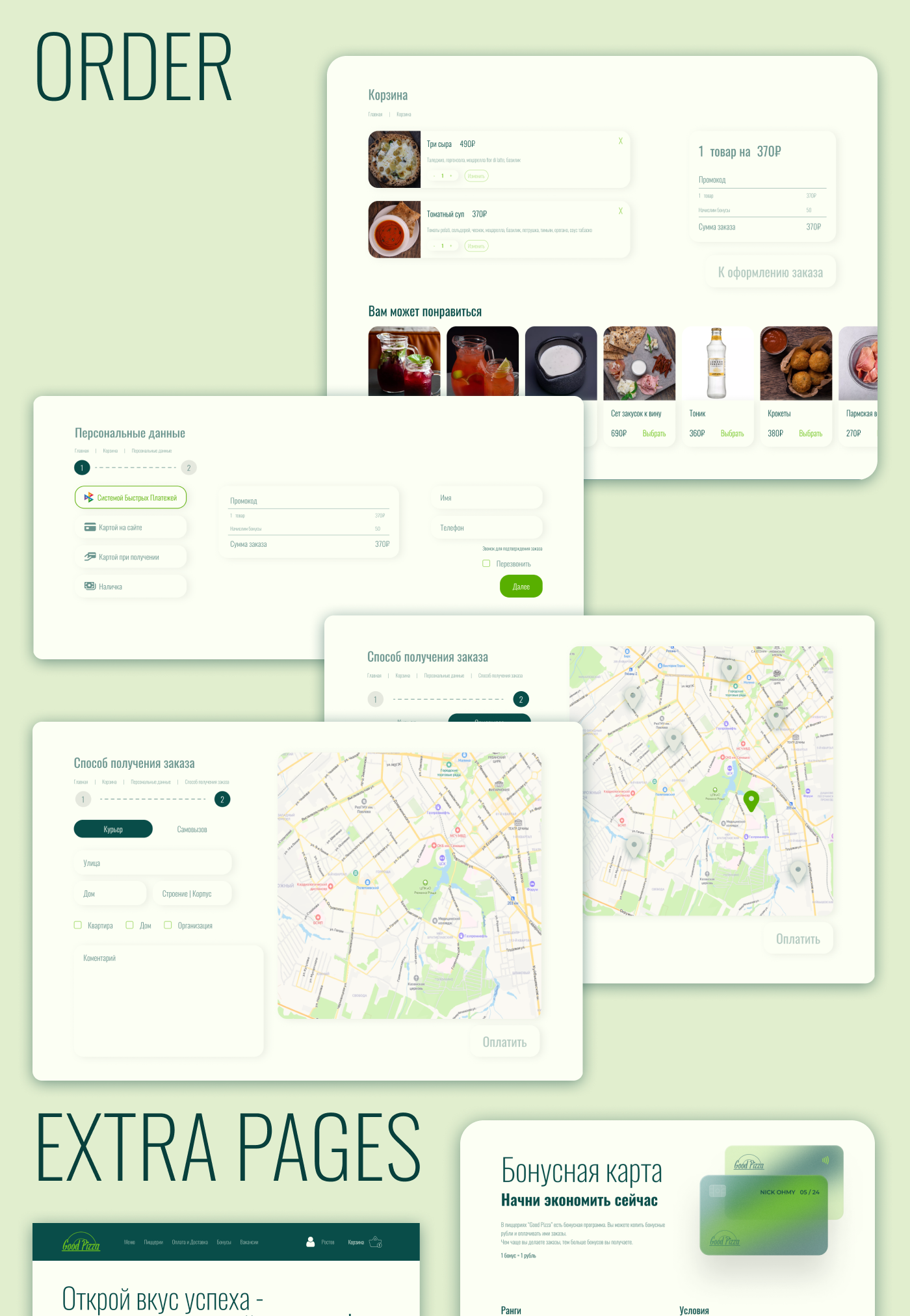 Good Pizza | UI/UX | Web desing — Изображение №14 — Интерфейсы на Dprofile
