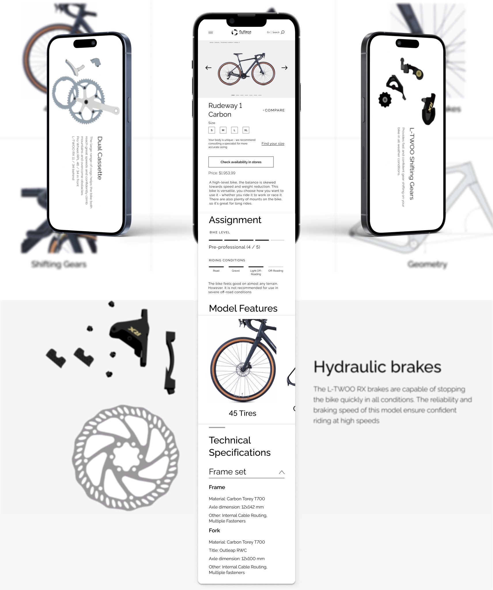 Outleap Bikes - Redesign Website — Изображение №13 — Интерфейсы на Dprofile