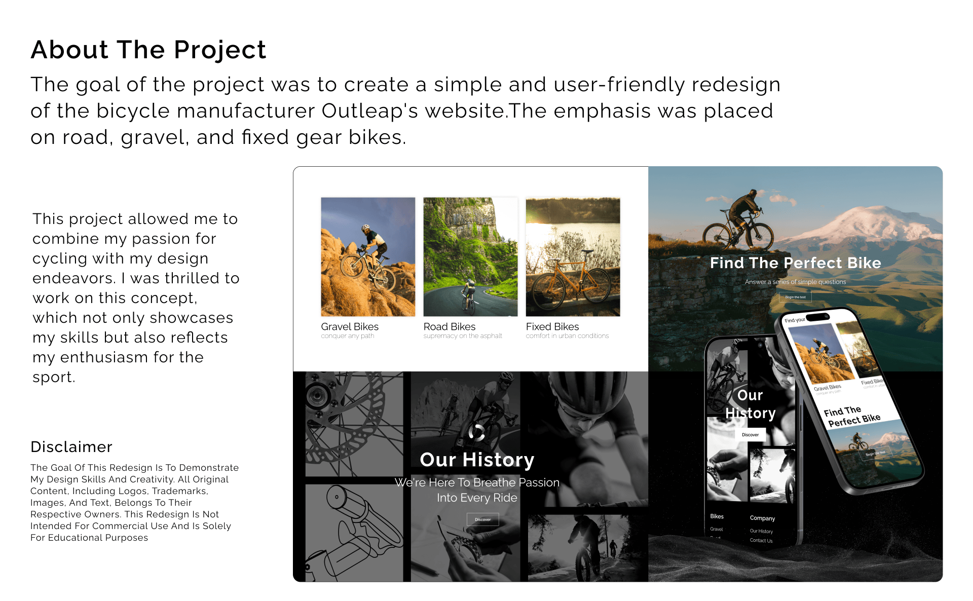 Outleap Bikes - Redesign Website — Изображение №2 — Интерфейсы на Dprofile
