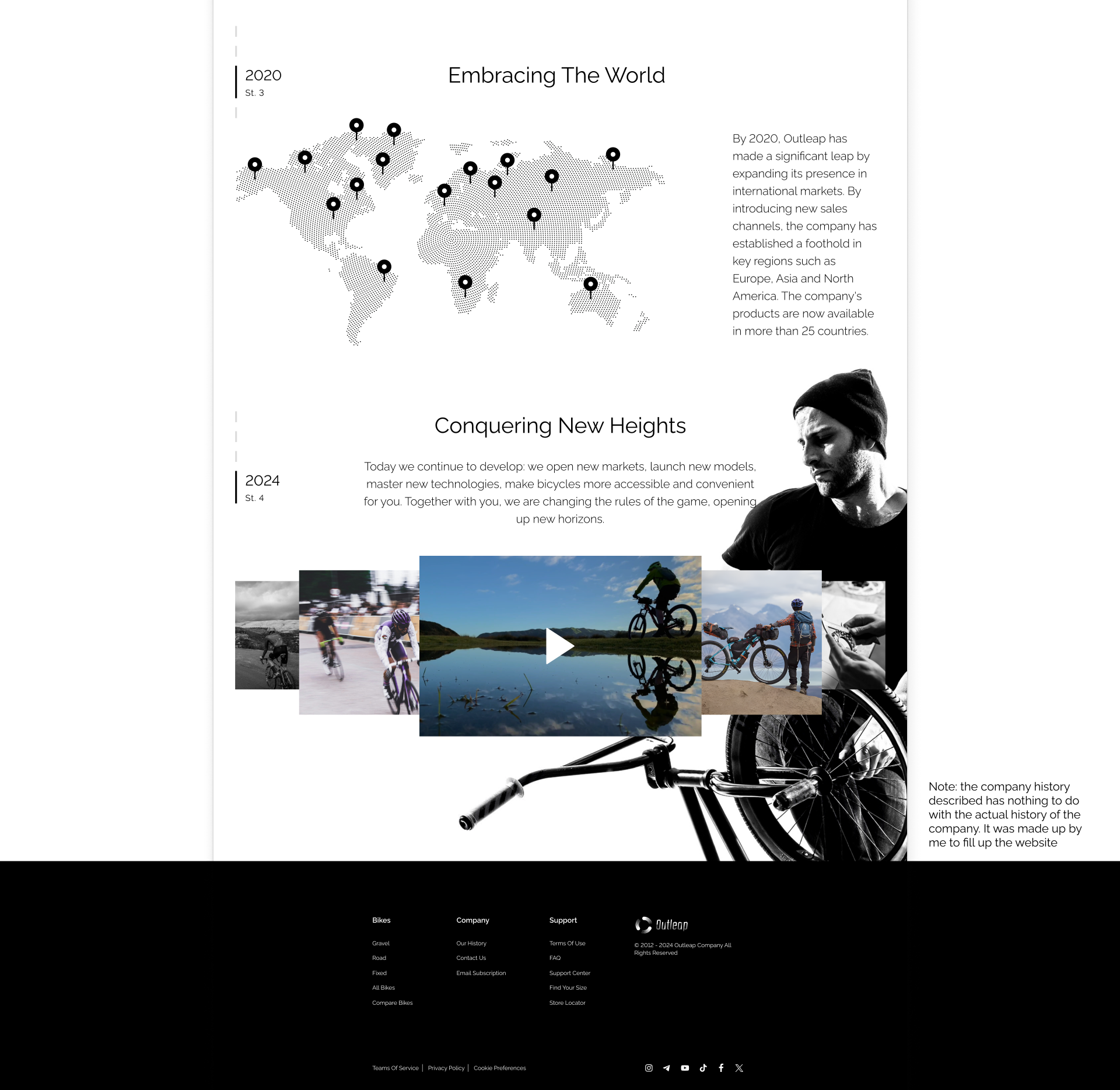 Outleap Bikes - Redesign Website — Изображение №6 — Интерфейсы на Dprofile