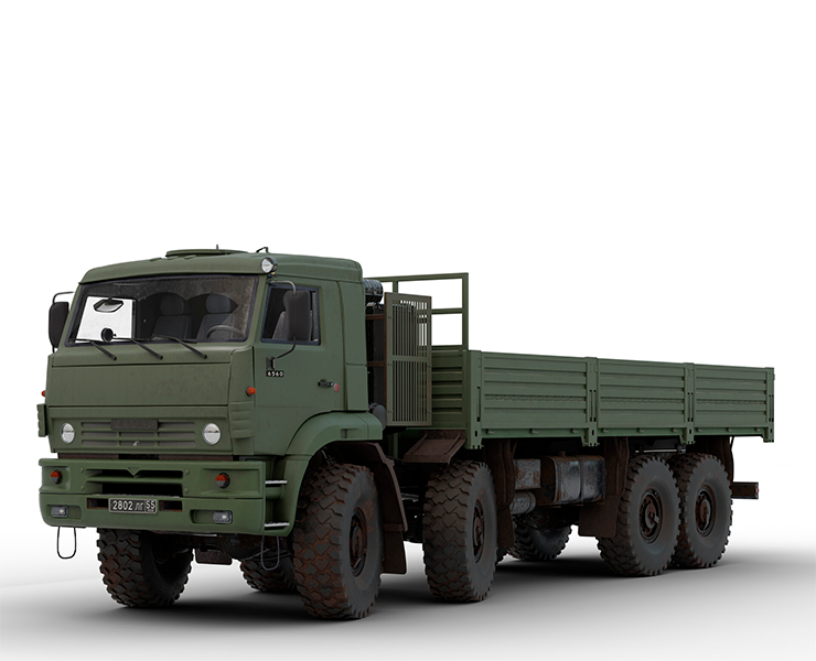 3D модель грузовика Камаз 6560 — 3D на Dprofile