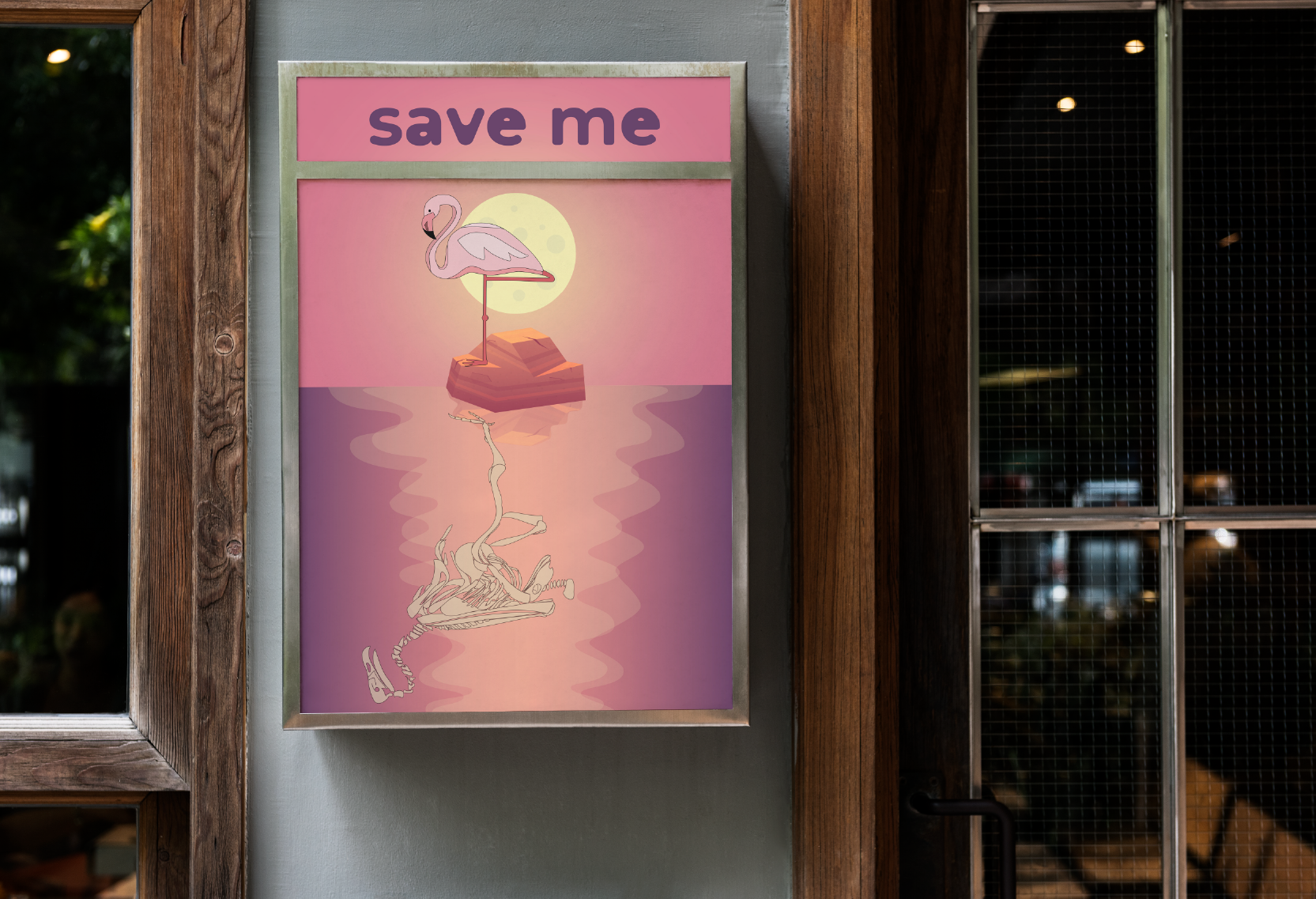 Flamingo's rescue poster — Изображение №4 — Иллюстрация, Графика на Dprofile