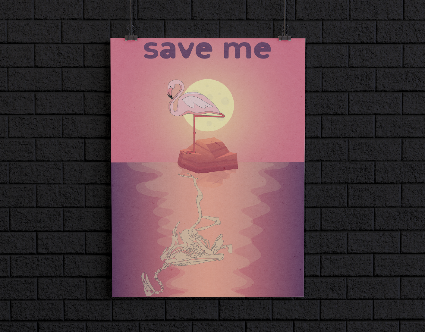 Flamingo's rescue poster — Изображение №7 — Иллюстрация, Графика на Dprofile