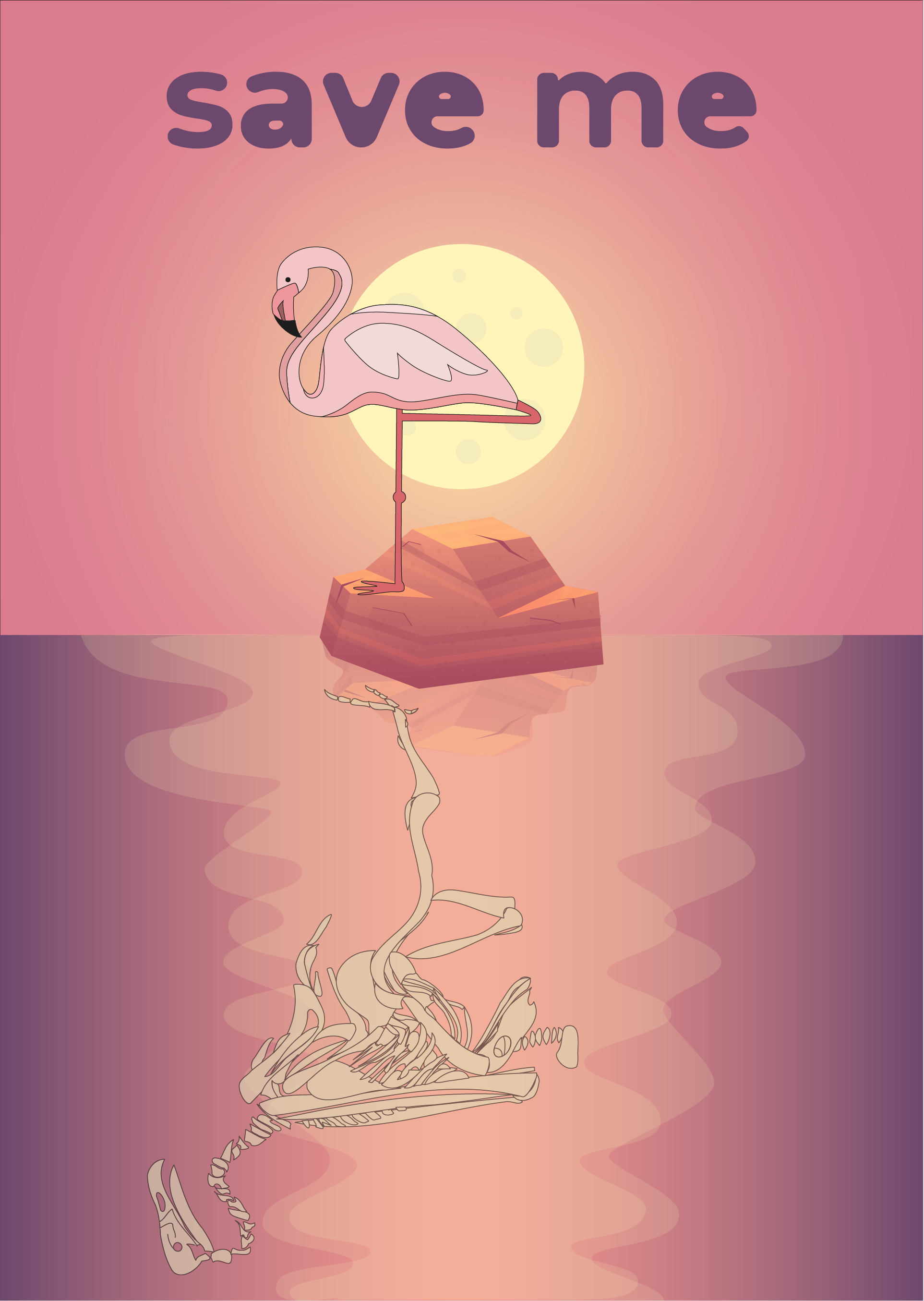 Flamingo's rescue poster — Изображение №8 — Иллюстрация, Графика на Dprofile