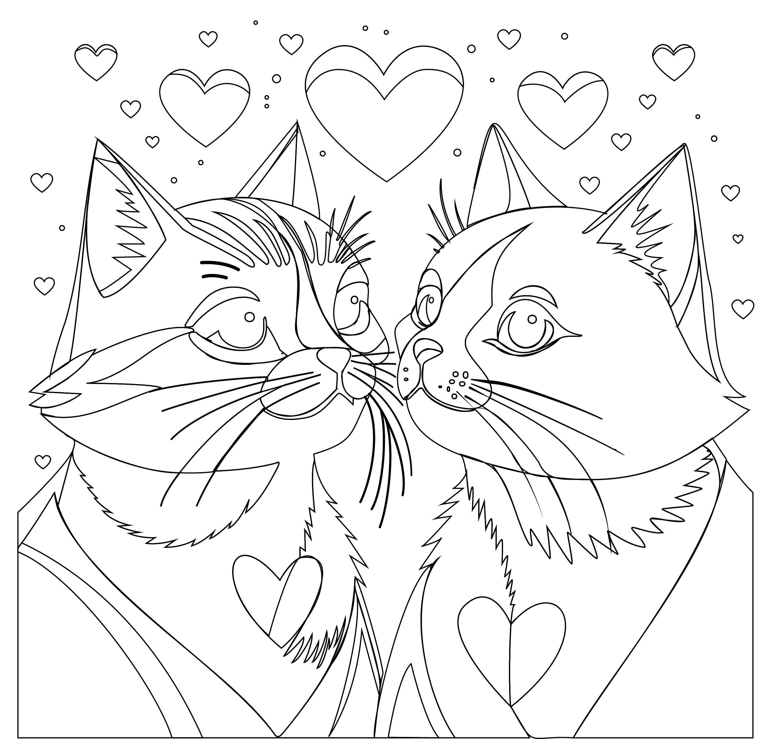 Velentine's Day kitties — Изображение №2 — Иллюстрация на Dprofile