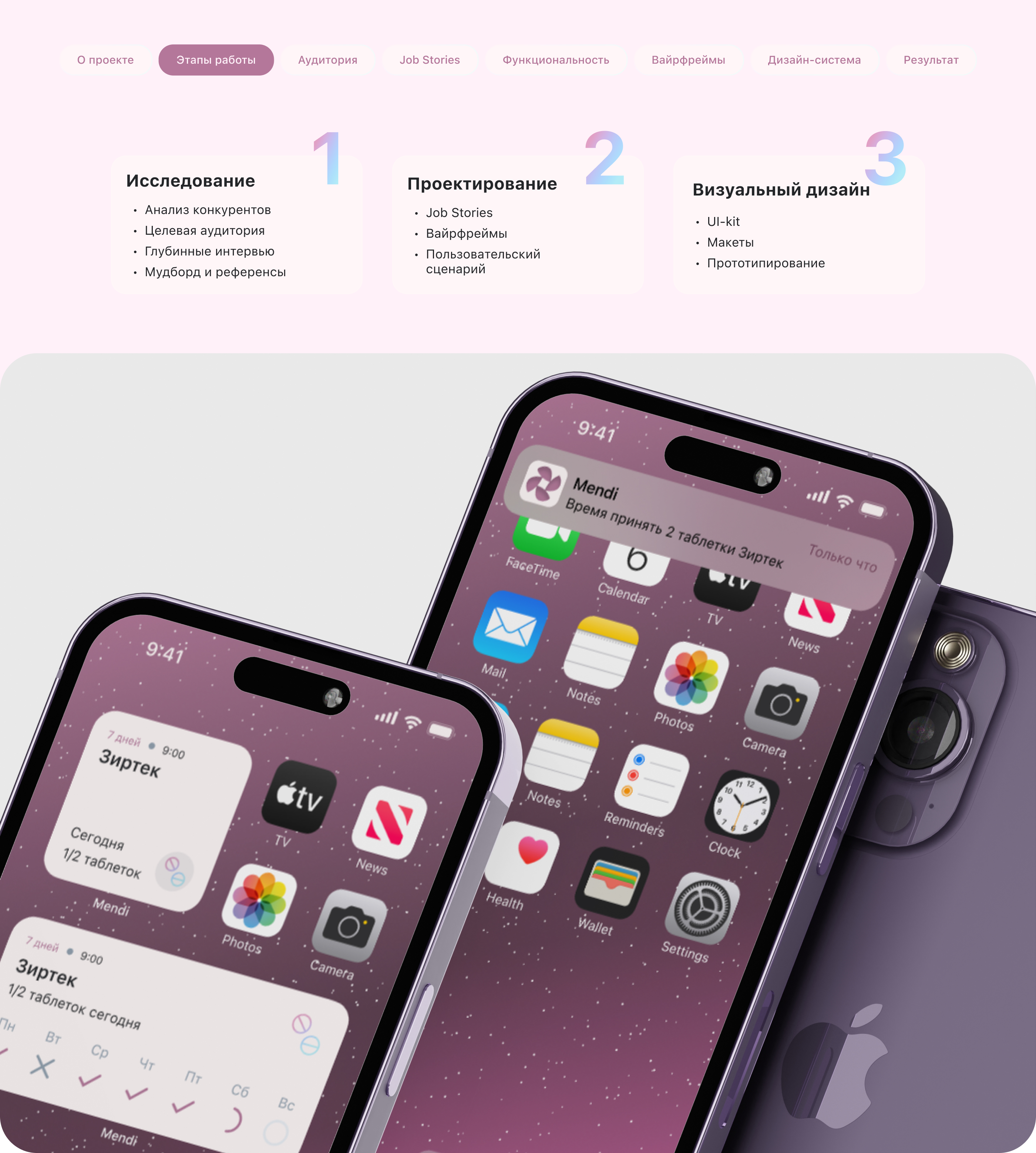 Мобильное приложение Mendi | UI/UX design — Изображение №3 — Интерфейсы на Dprofile