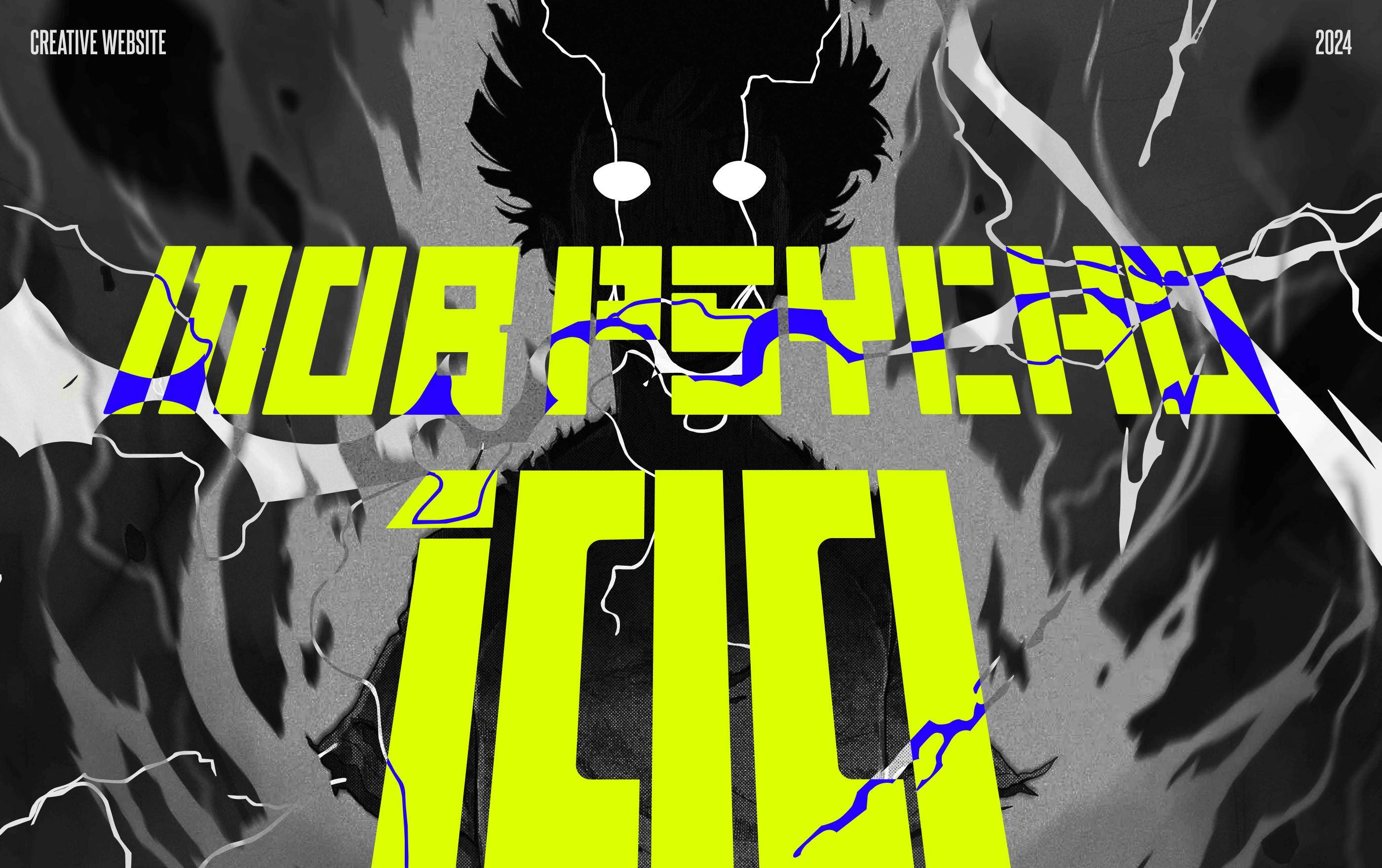 Mob Psycho 100 | Creative animations website | Tilda — Изображение №1 — Интерфейсы, Анимация на Dprofile