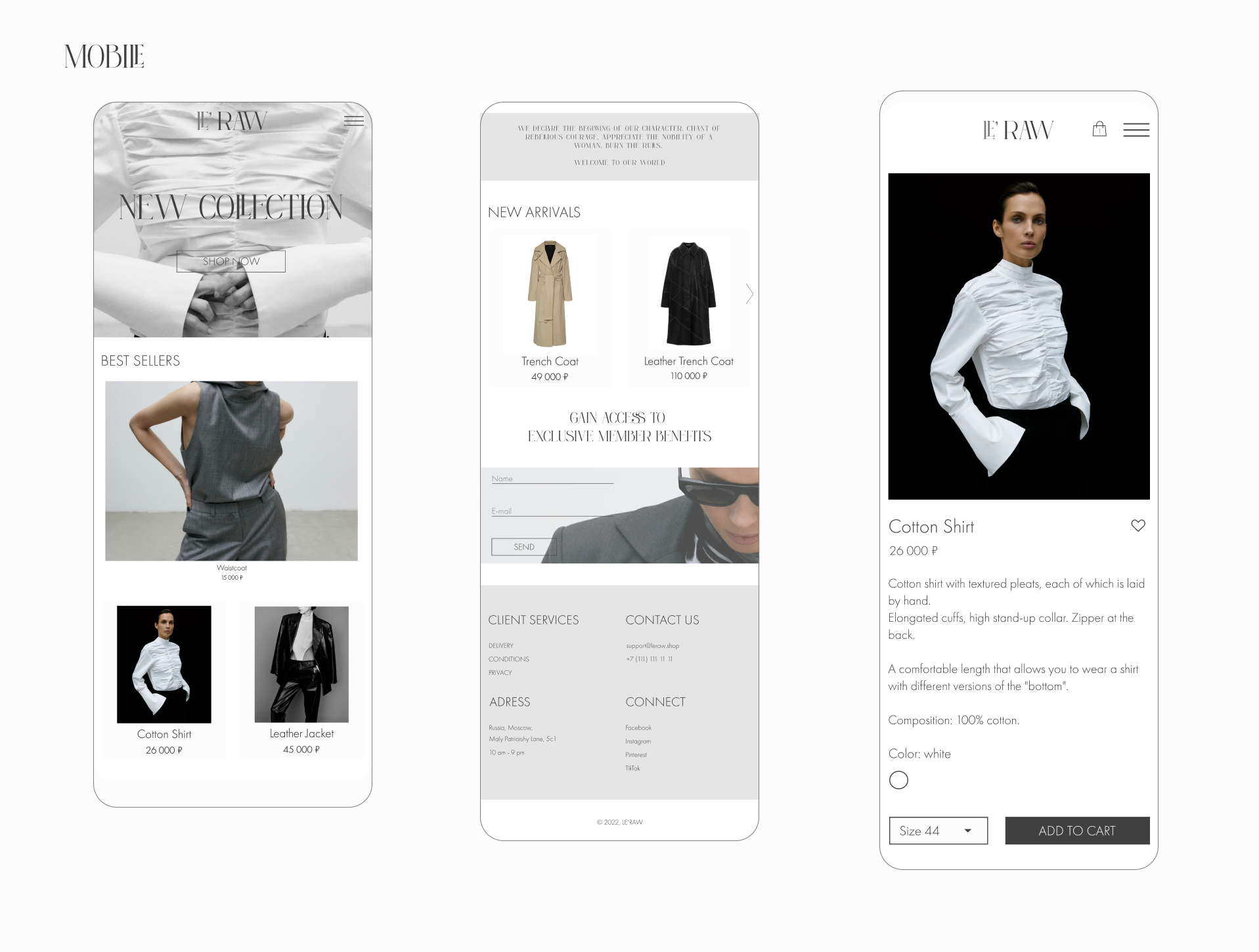 Premium online store | E-commerce redesign — Изображение №4 — Интерфейсы, Брендинг на Dprofile