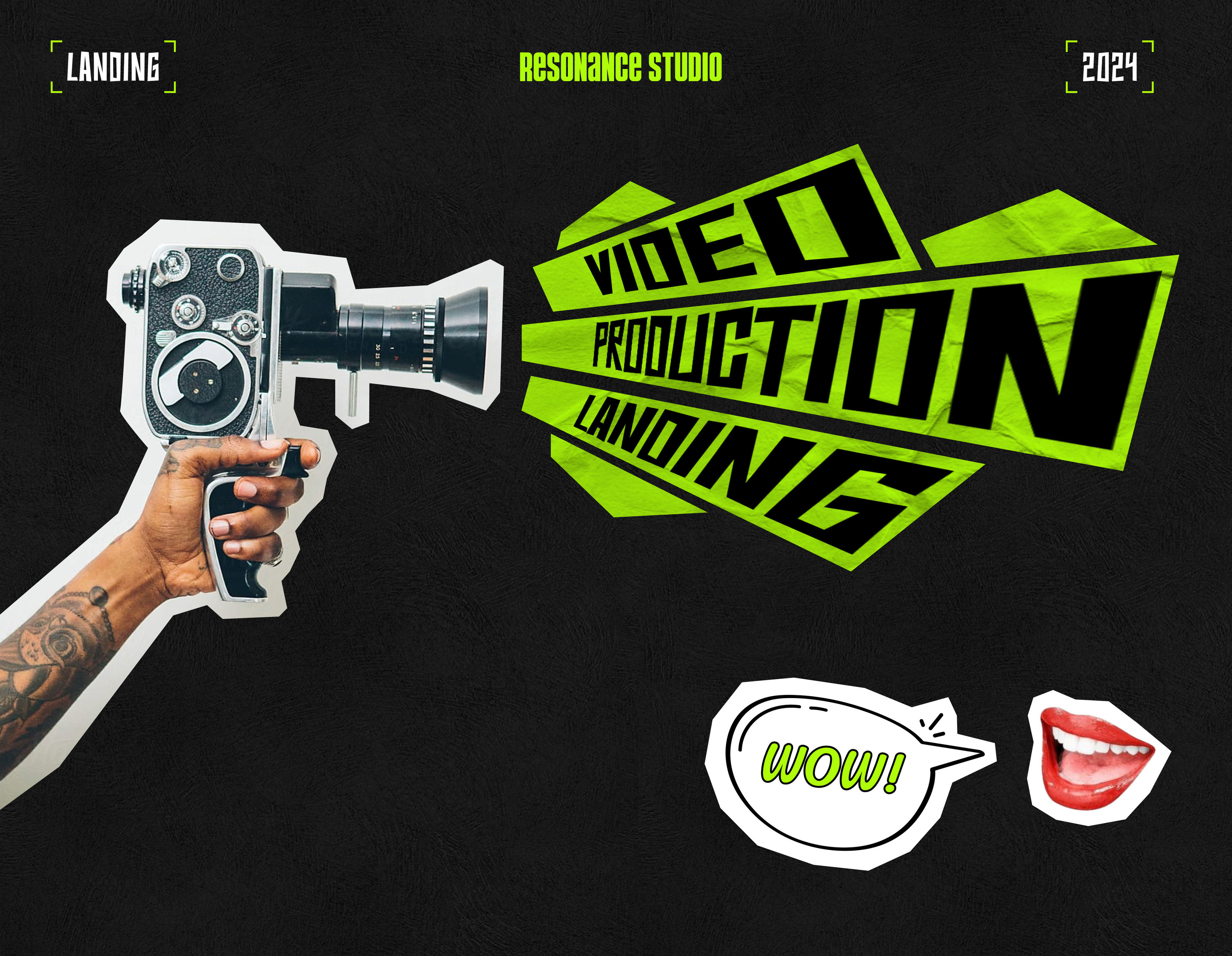 Landing for video production — Изображение №1 — Интерфейсы, Анимация на Dprofile
