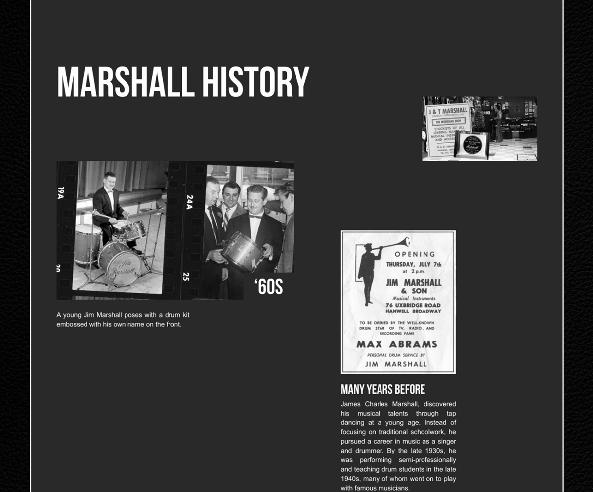 Landing page | Marshall | UX/UI — Изображение №6 — Интерфейсы, Анимация на Dprofile