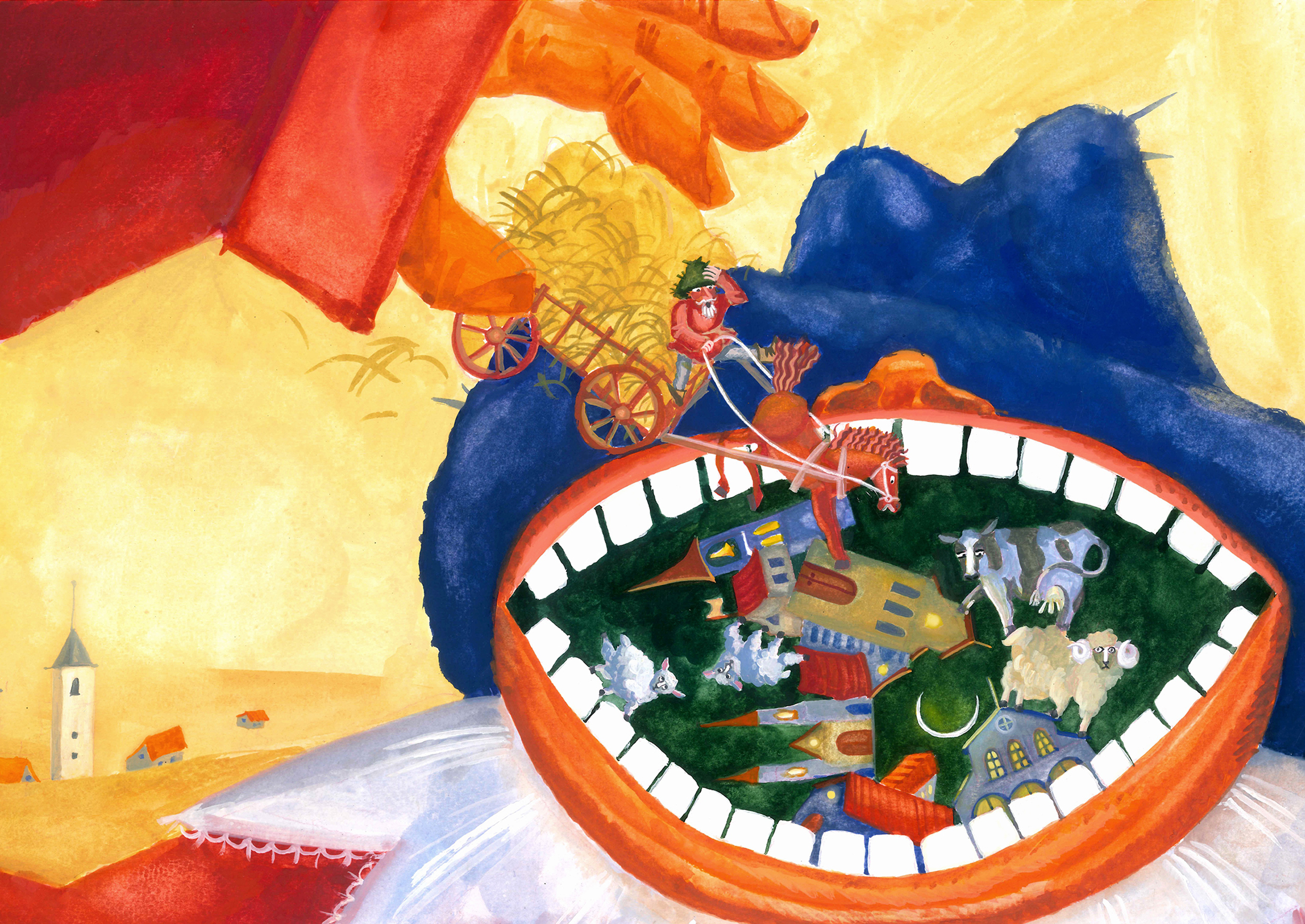 Книжные иллюстрации. Английские народные песенки и стишки. — Изображение №4 — Иллюстрация, Графика на Dprofile