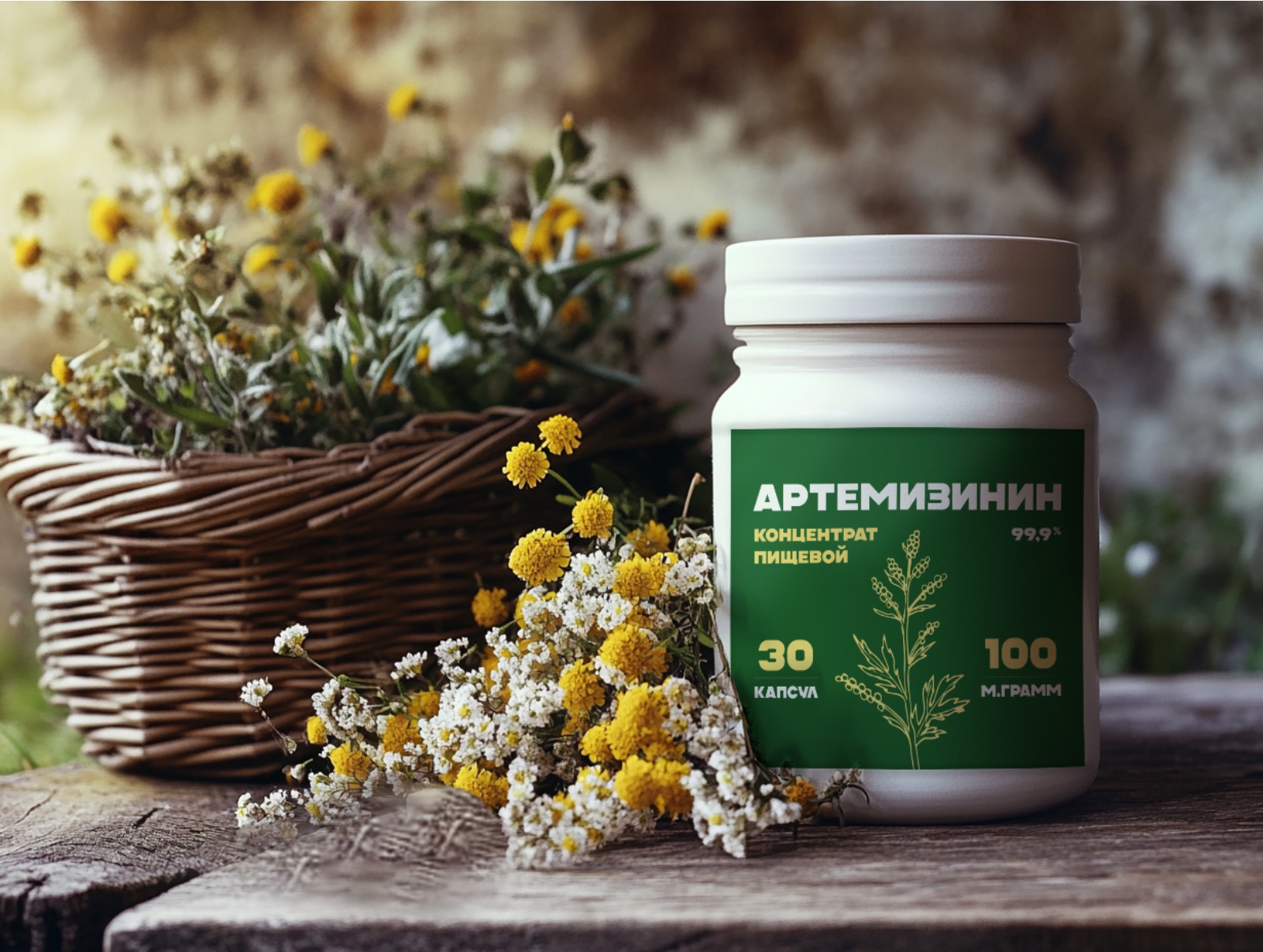 Этикетка на концентрат пищевой "Артемизинин" — Изображение №2 — Брендинг, Графика на Dprofile
