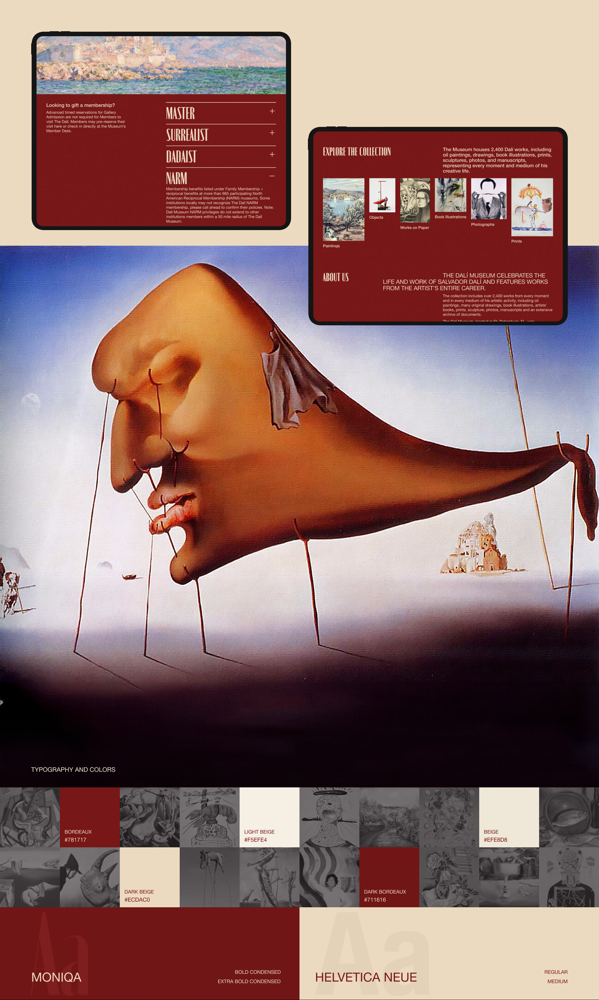 The Dali Museum | Corporate website redesign — Изображение №5 — Интерфейсы на Dprofile