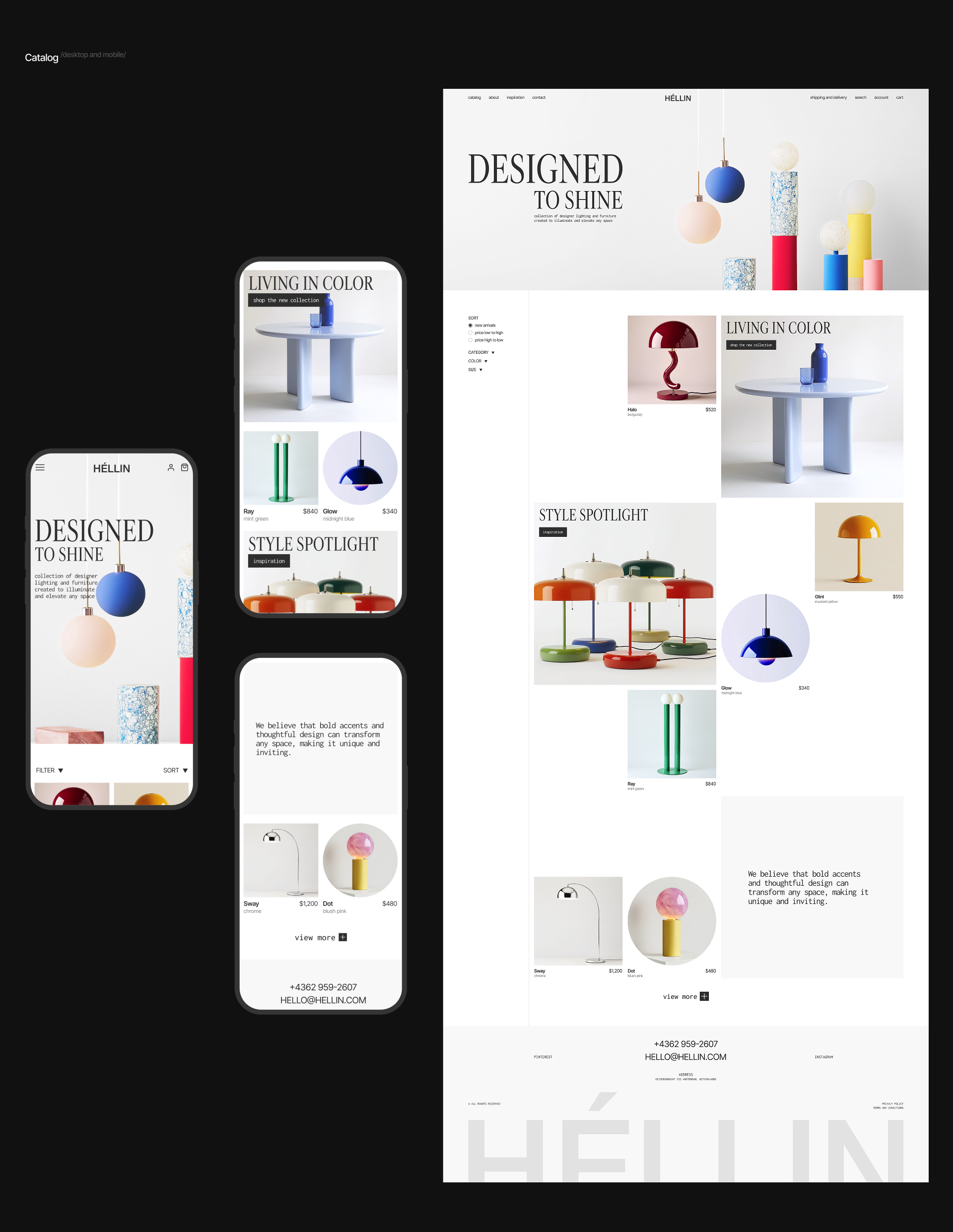 Héllin | E-Commerce Design Concept — Изображение №4 — Интерфейсы на Dprofile