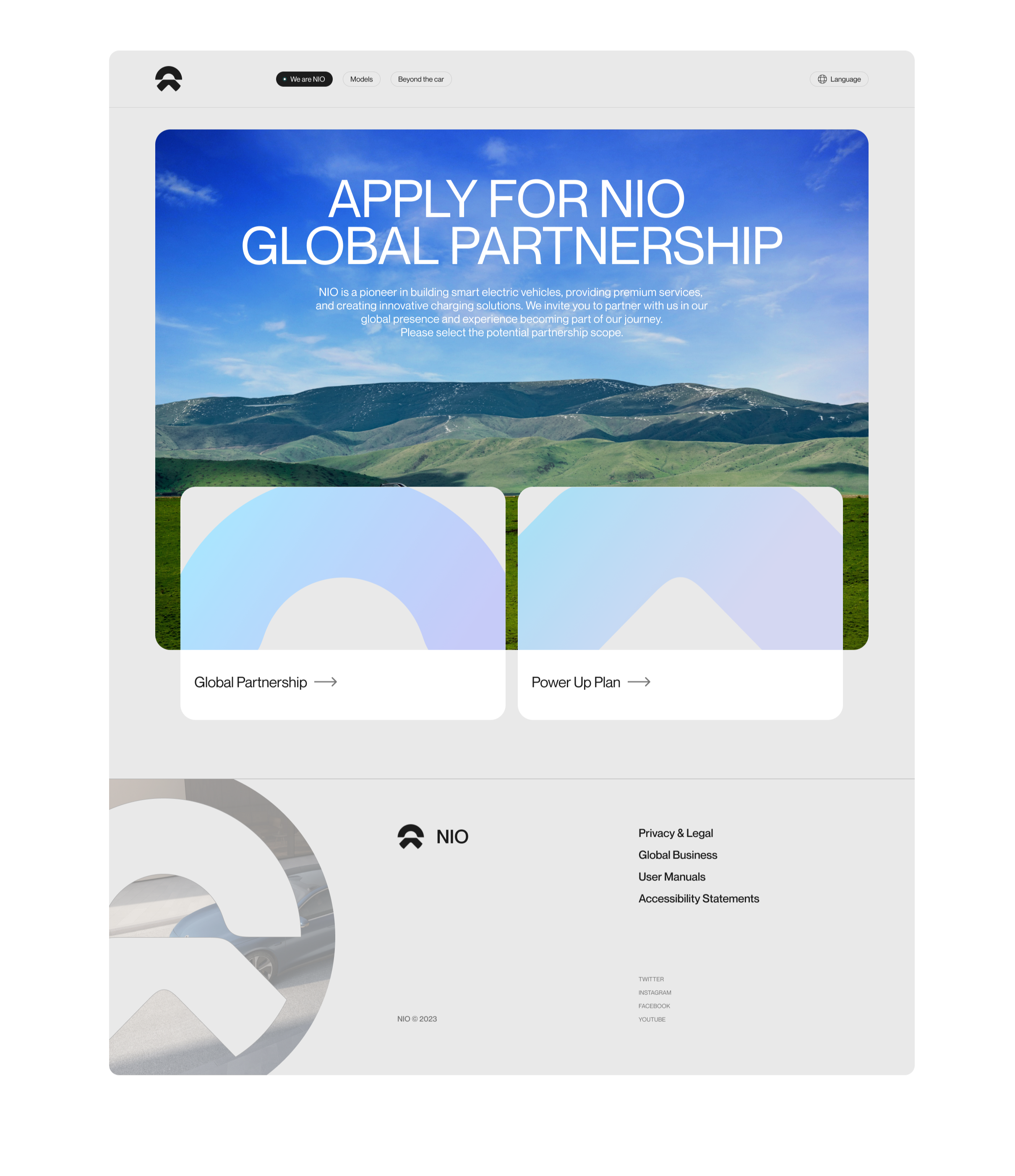 NIO — Веб-сайт — Изображение №11 — Интерфейсы, Брендинг на Dprofile
