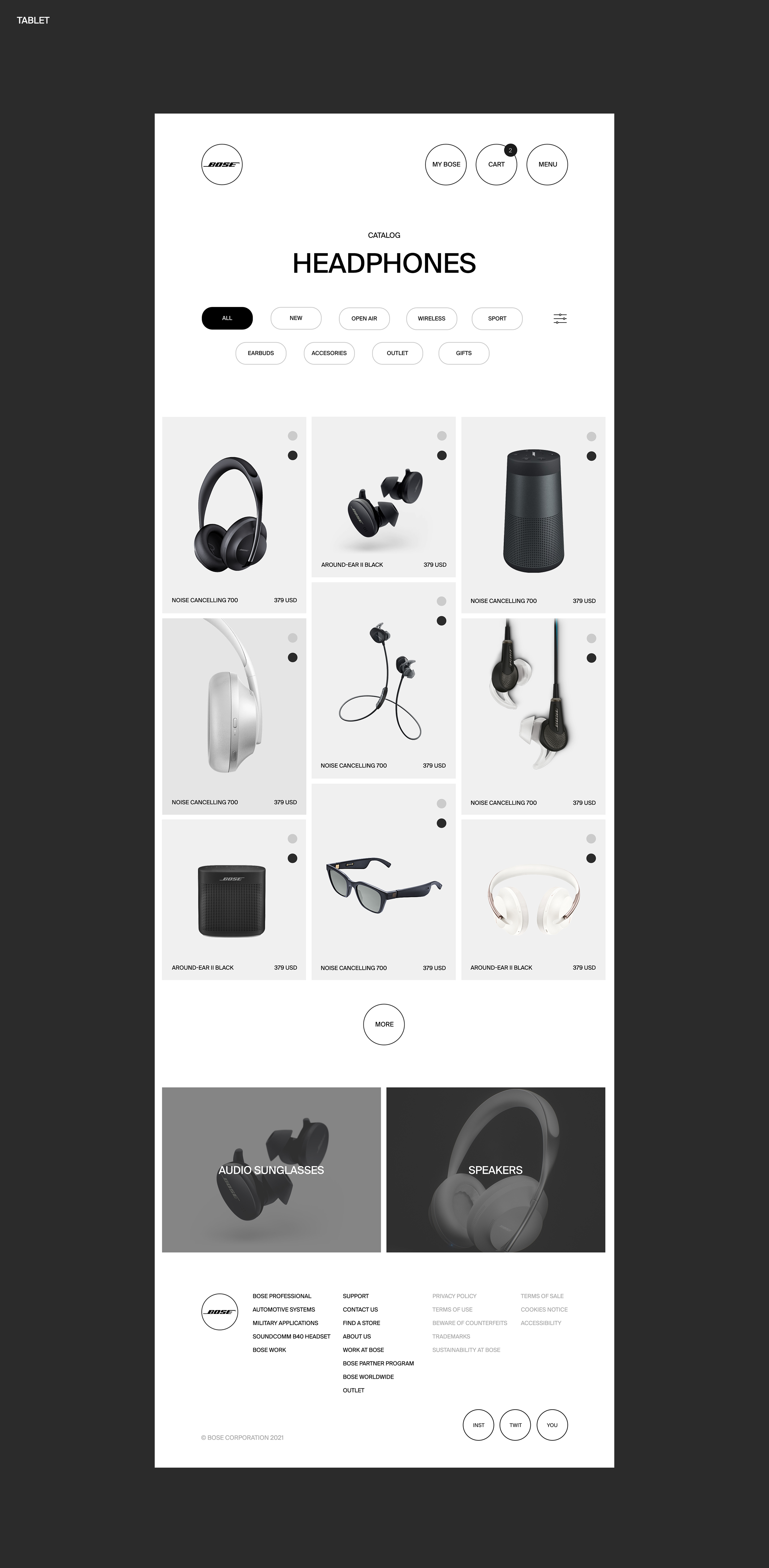 BOSE — Изображение №18 — Интерфейсы, Брендинг, Графика на Dprofile