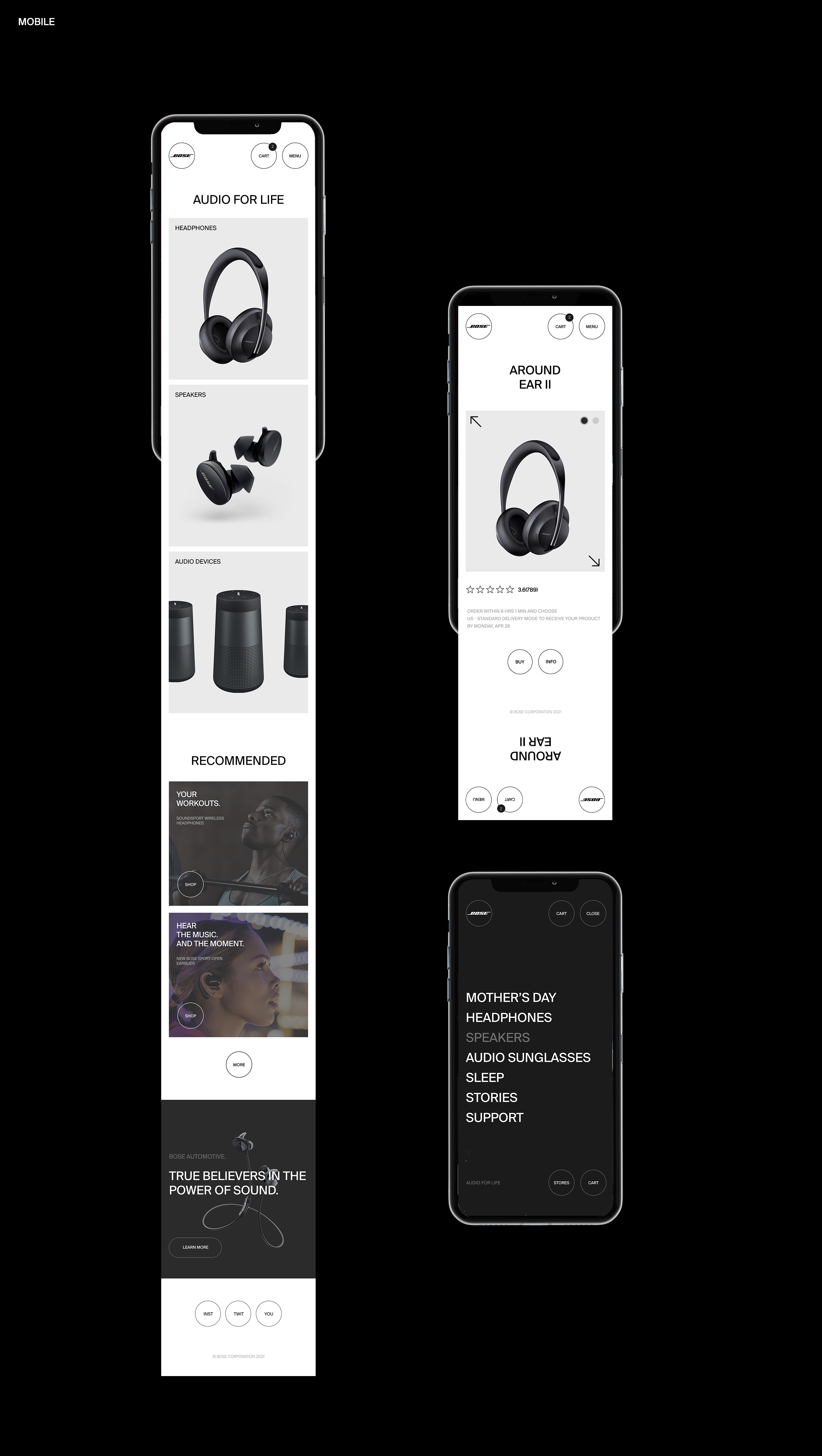 BOSE — Изображение №24 — Интерфейсы, Брендинг, Графика на Dprofile