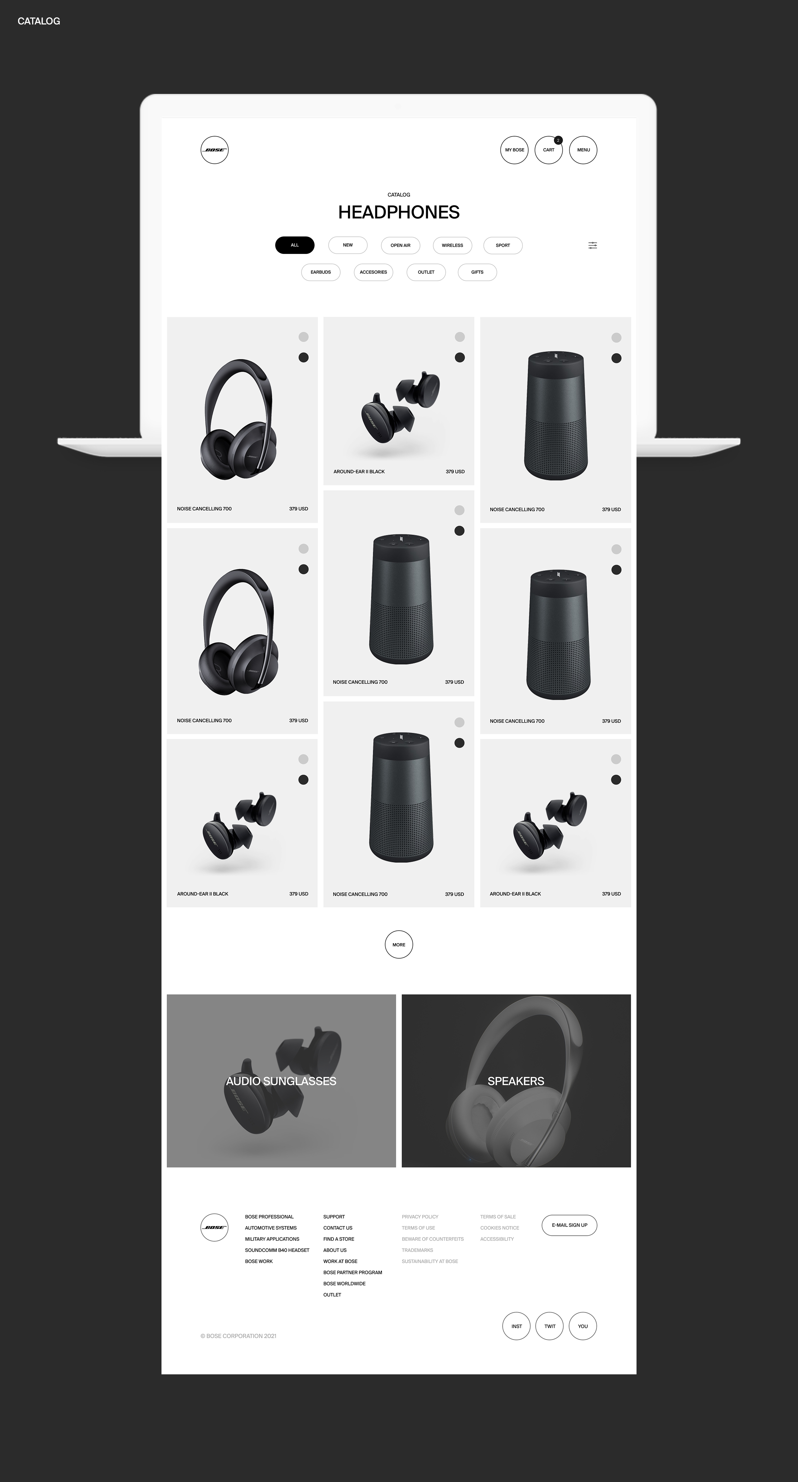 BOSE — Изображение №15 — Интерфейсы, Брендинг, Графика на Dprofile
