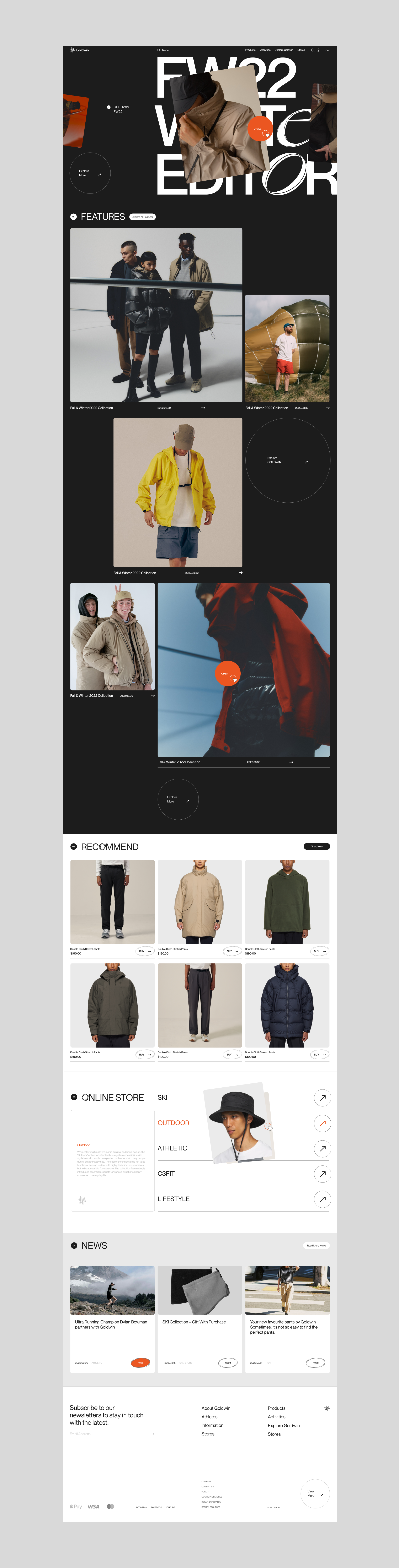 GOLDWIN INC — E-commerce — Изображение №5 — Интерфейсы на Dprofile