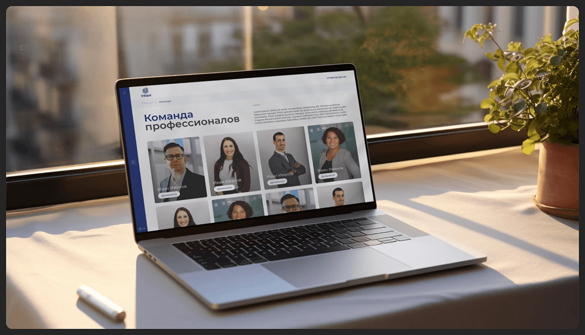 Уран | Corporate website — Изображение №3 — Интерфейсы на Dprofile