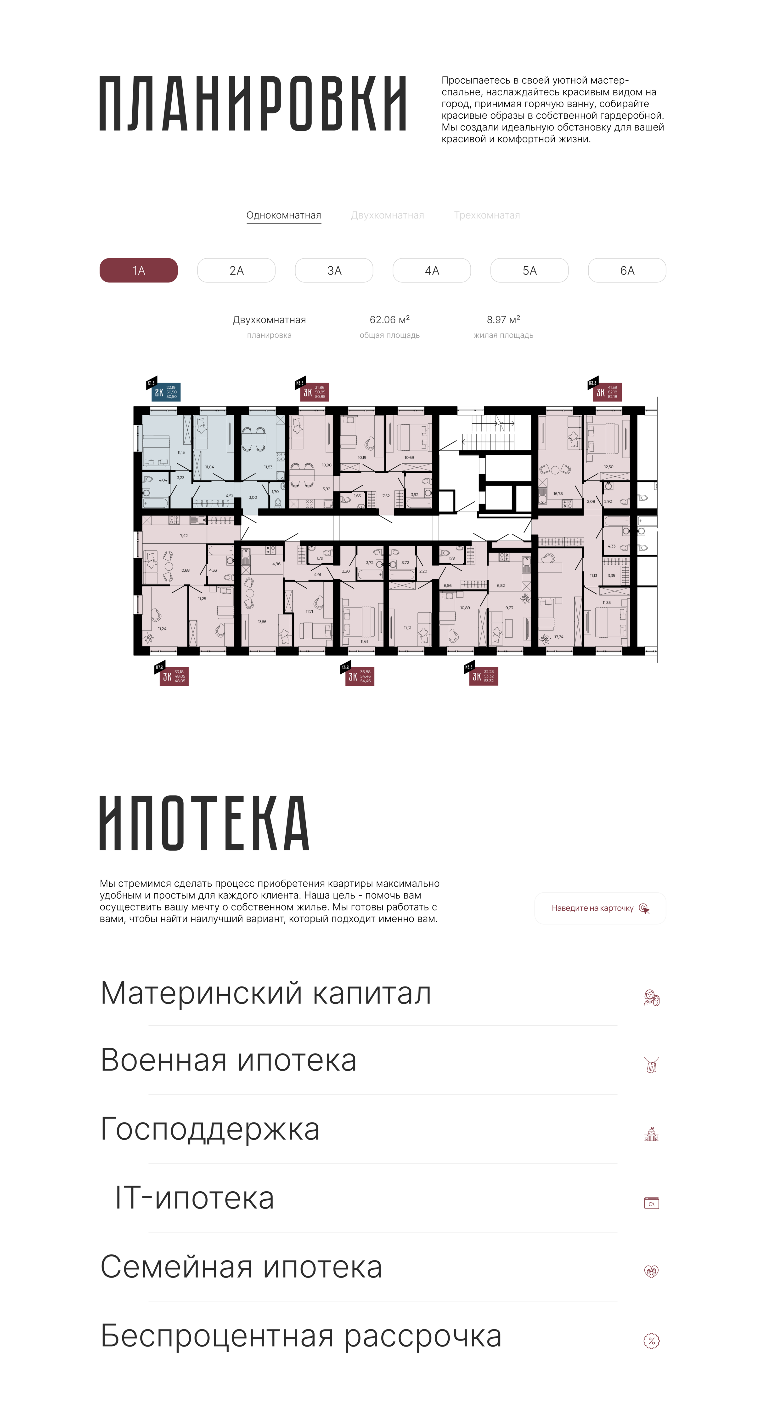 Лендинг для Жилого комплекса — Изображение №6 — Интерфейсы на Dprofile