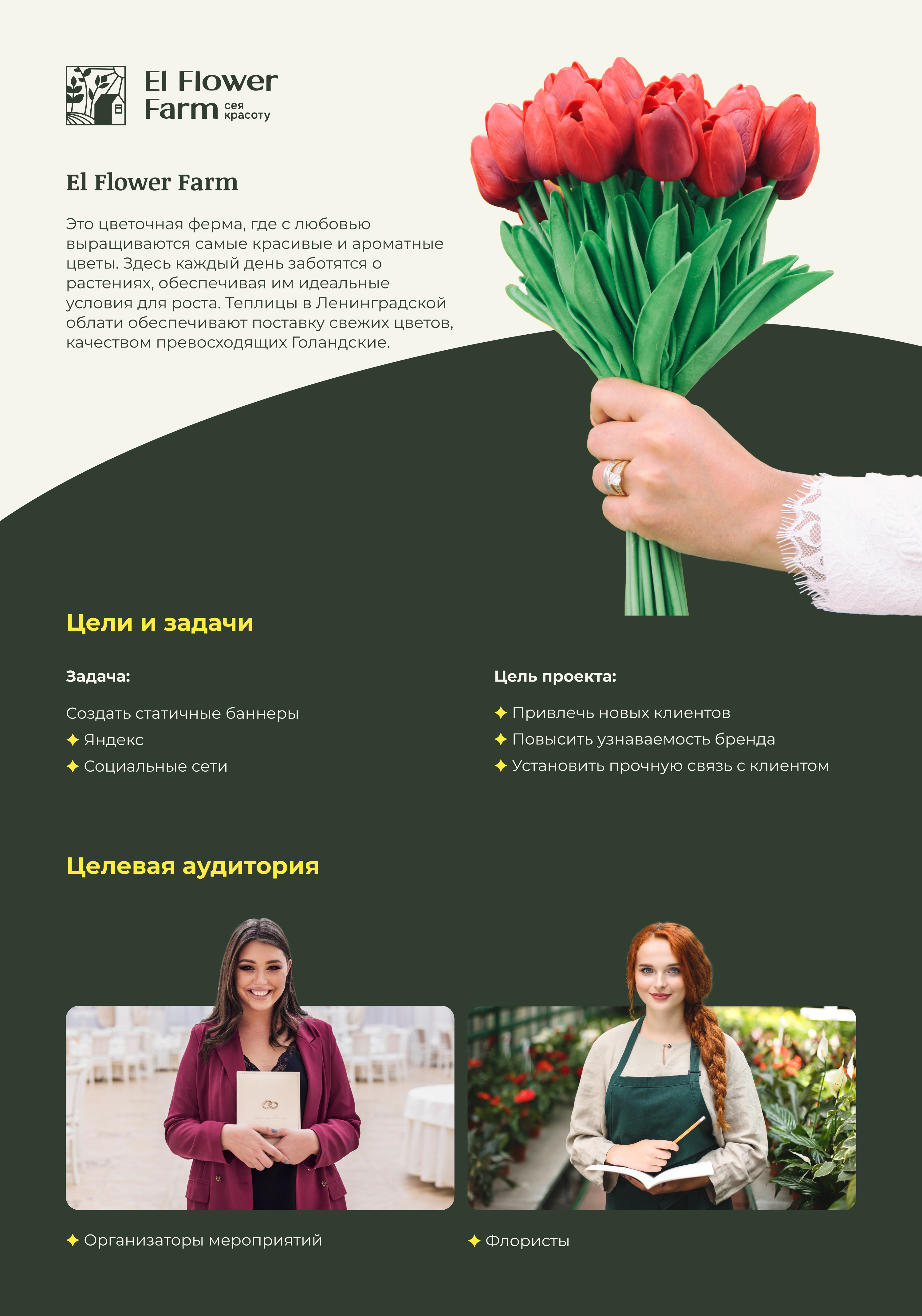 Баннеры для цветочной фермы — Изображение №1 — Графика, Маркетинг на Dprofile