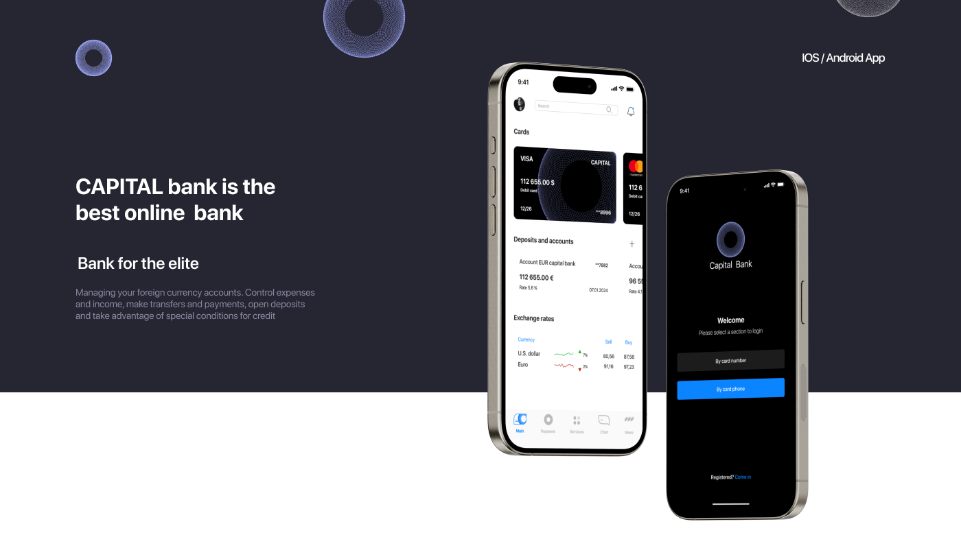Bank applicaion – UX UI Design — Изображение №1 — Интерфейсы на Dprofile