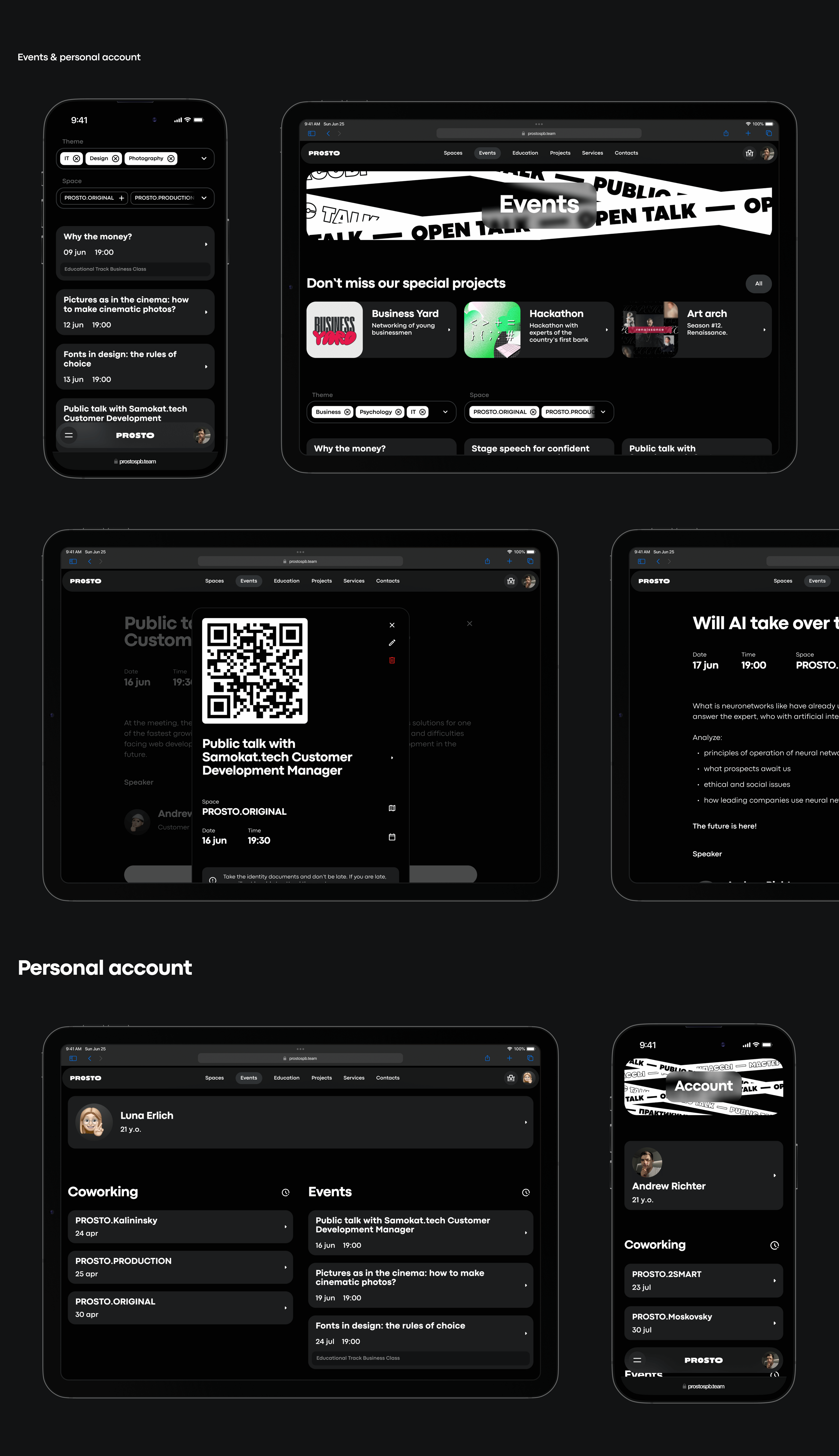 PROSTO - app / site design — Изображение №12 — Интерфейсы на Dprofile