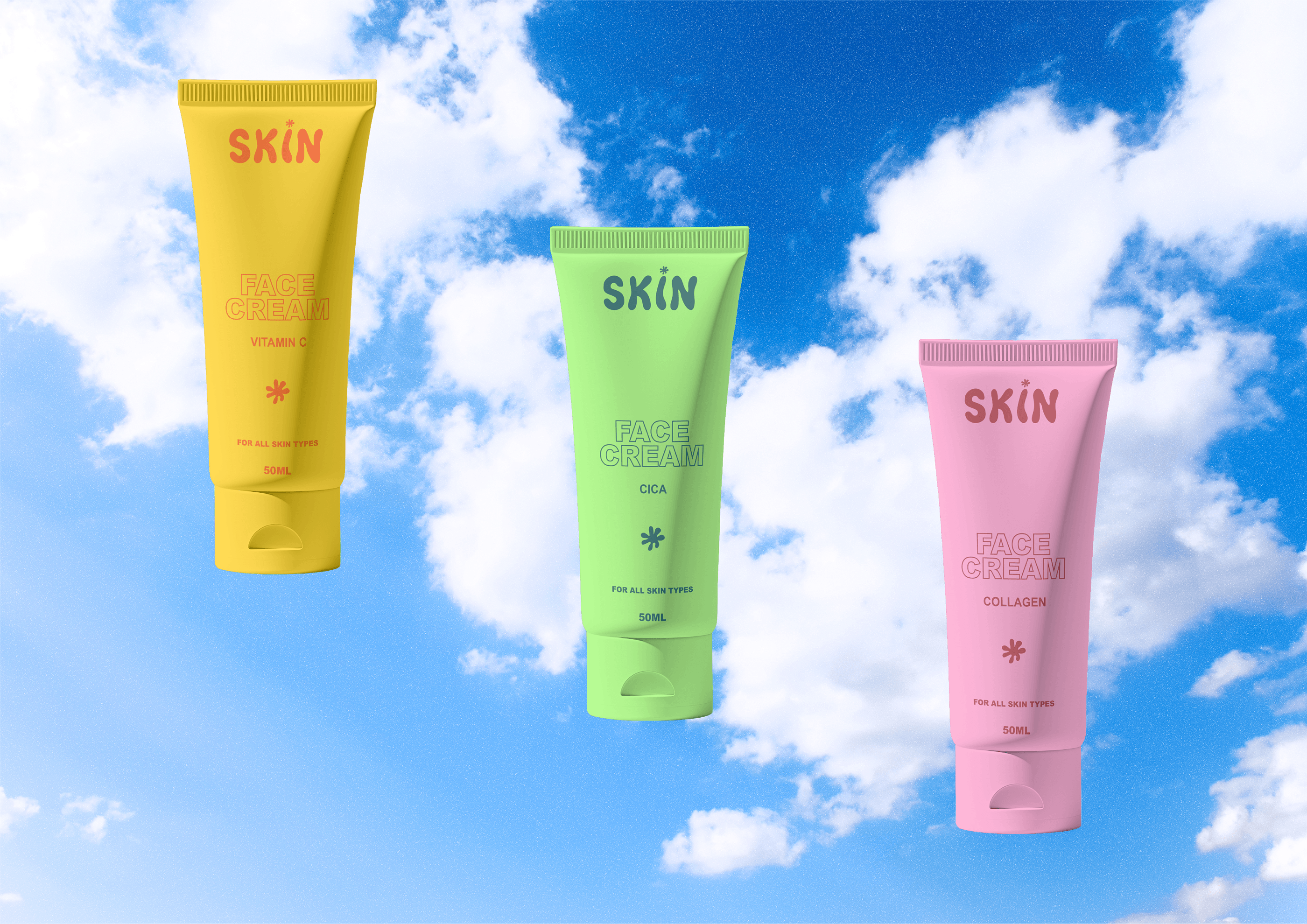 Косметический бренд ухода за кожей SKIN — Изображение №3 — Брендинг, Иллюстрация на Dprofile