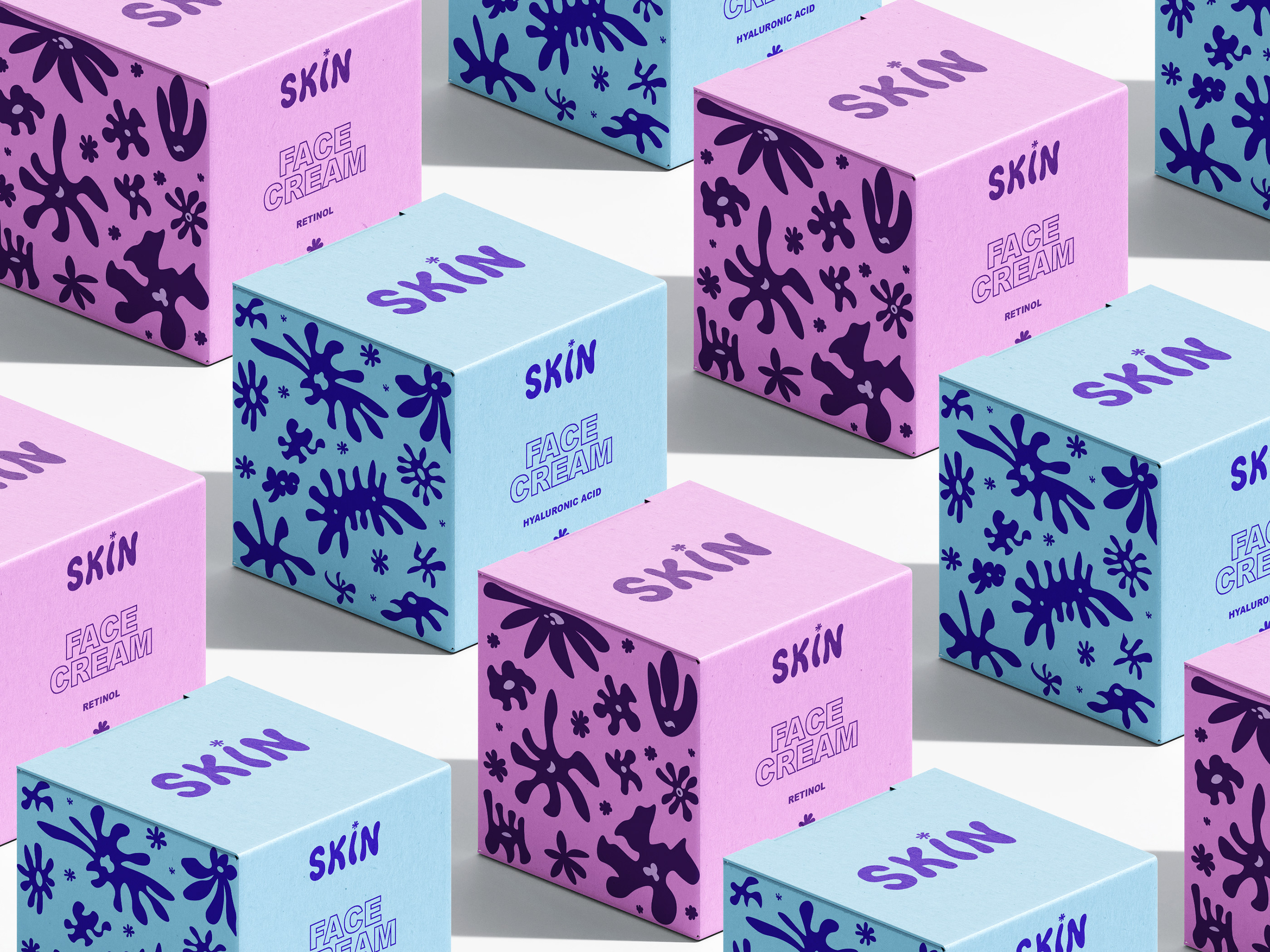Косметический бренд ухода за кожей SKIN — Изображение №6 — Брендинг, Иллюстрация на Dprofile