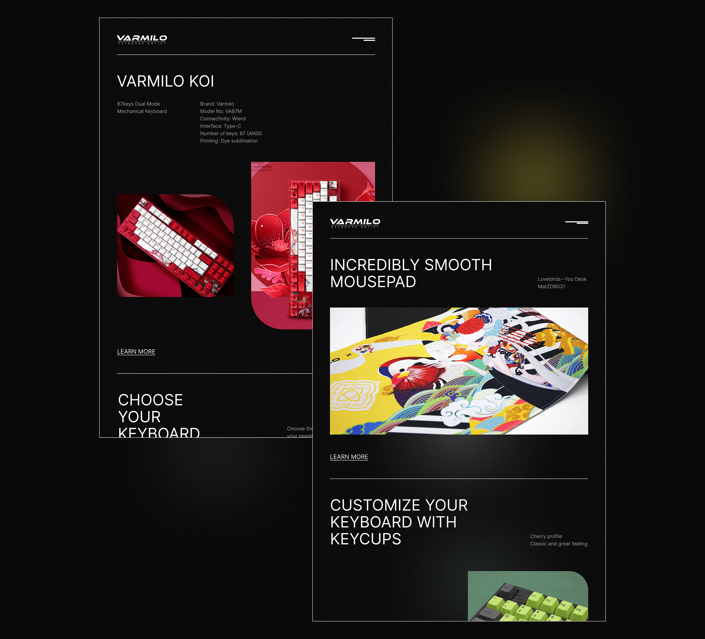 Varmilo project — Изображение №3 — Интерфейсы, Графика на Dprofile