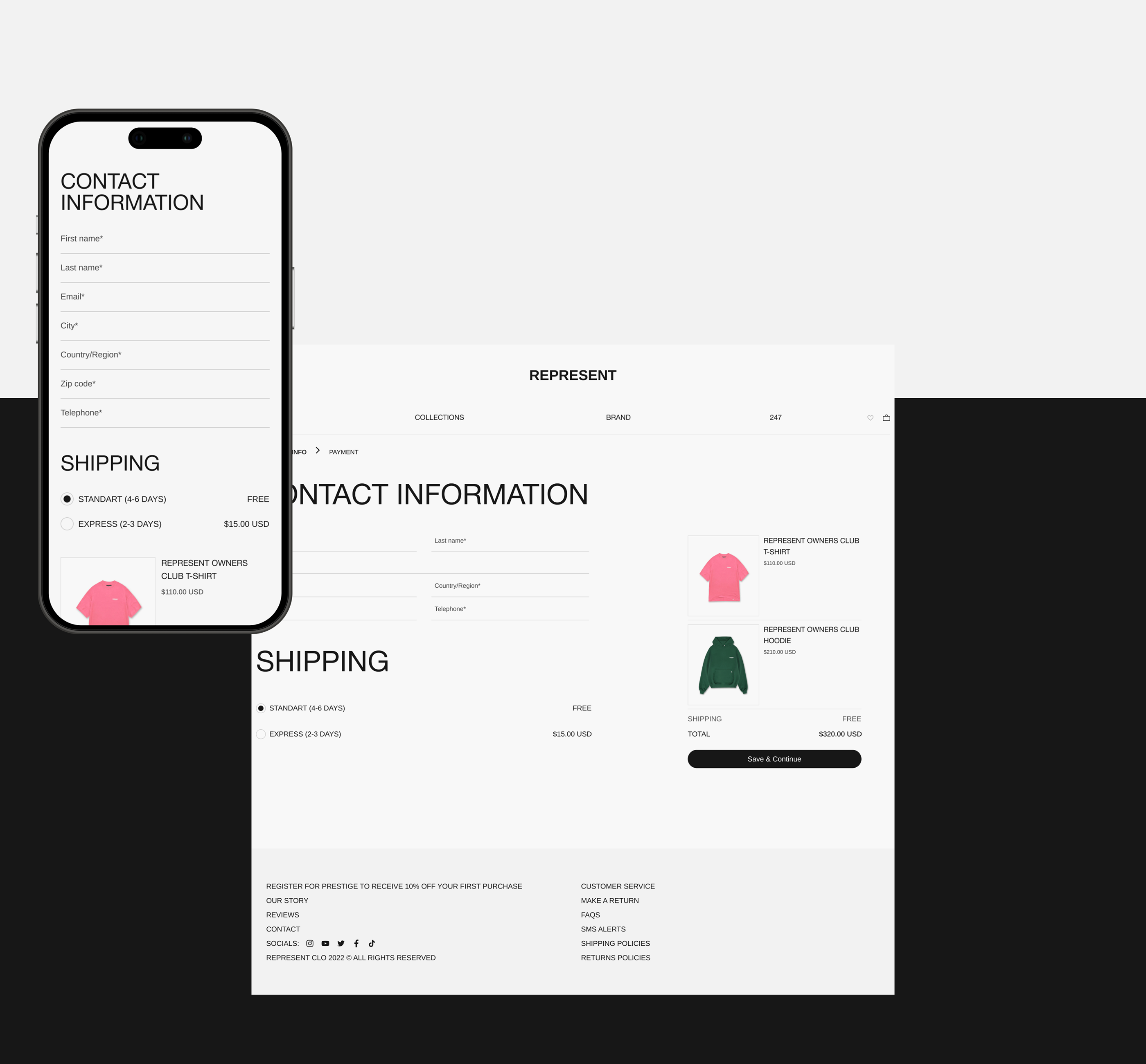 Represent clothing — Изображение №10 — Интерфейсы, Графика на Dprofile