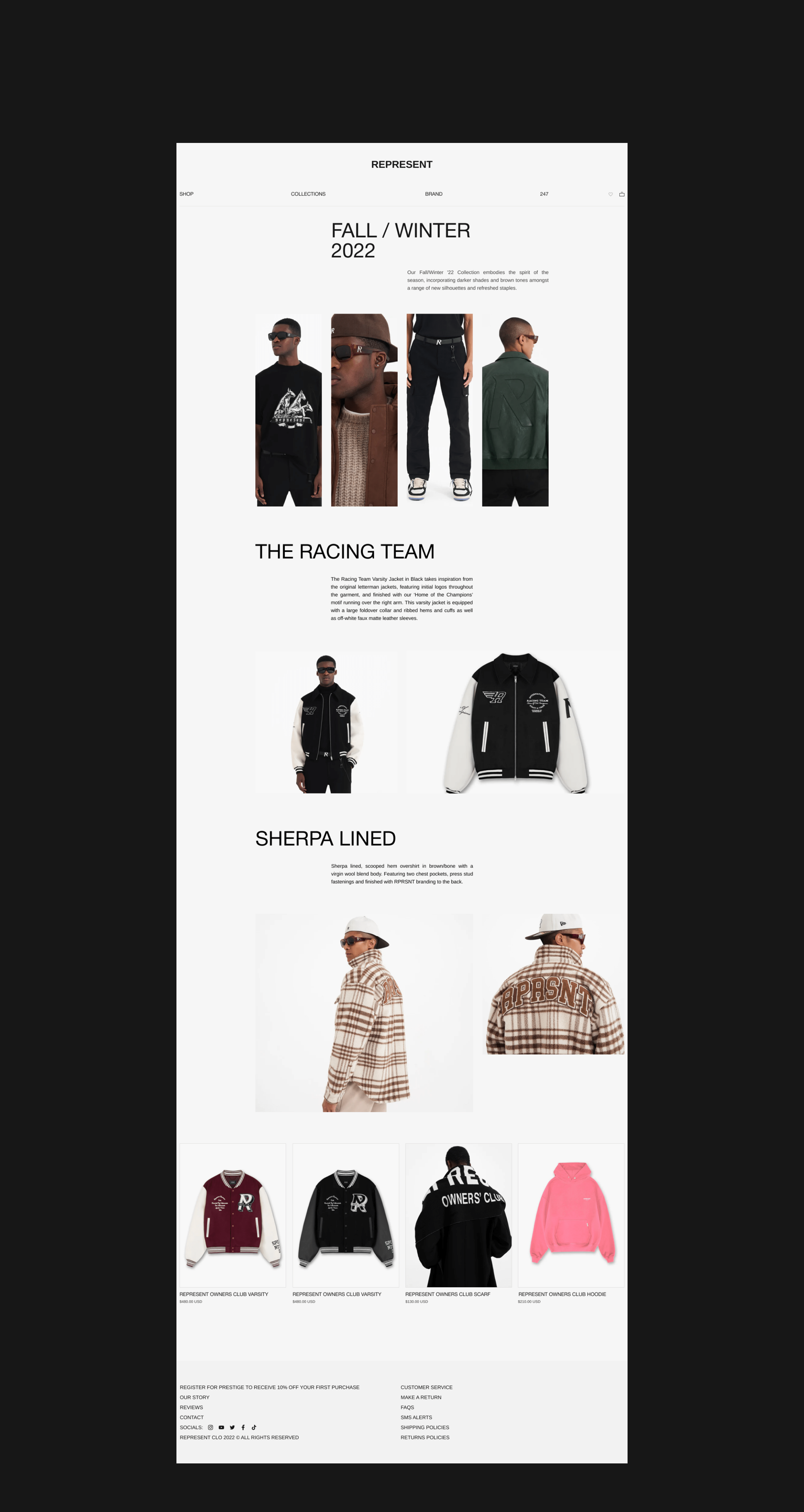 Represent clothing — Изображение №7 — Интерфейсы, Графика на Dprofile